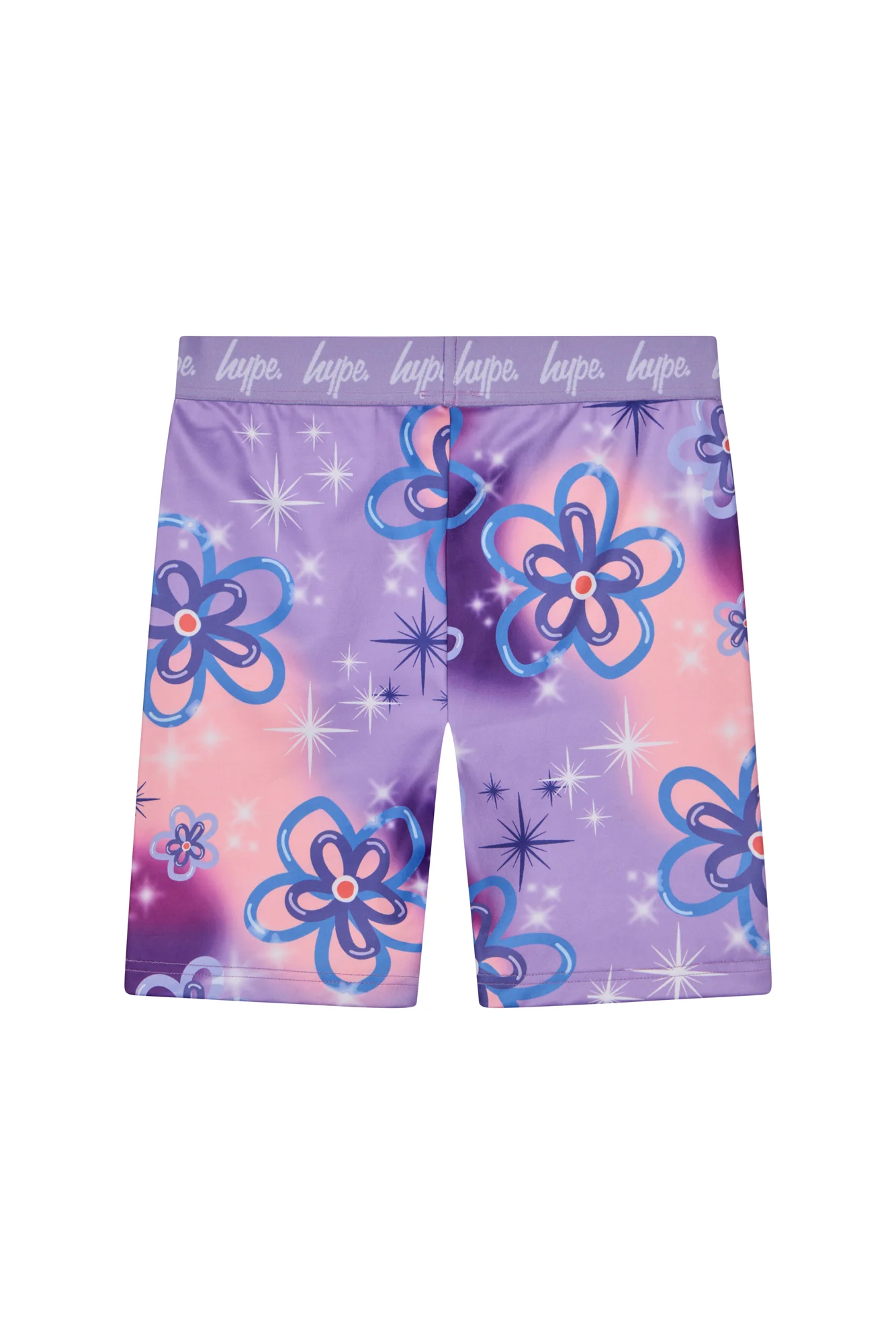 Hype Girls Purple Sparkle Flower T-Shirt & Shorts Set - Image 8
