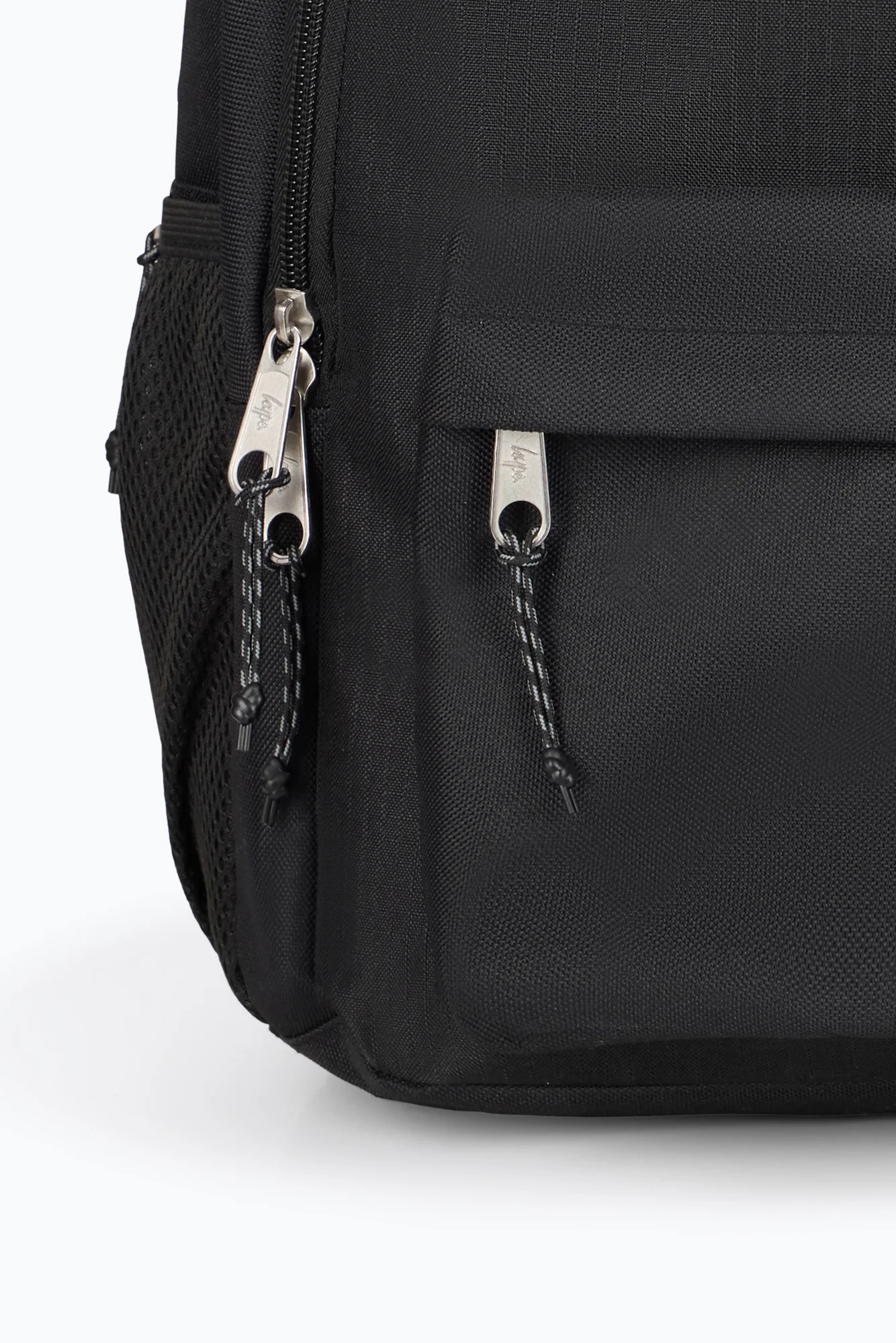 Hype Kids Black Square Rubber Multi Pocket Backpack - Image 7
