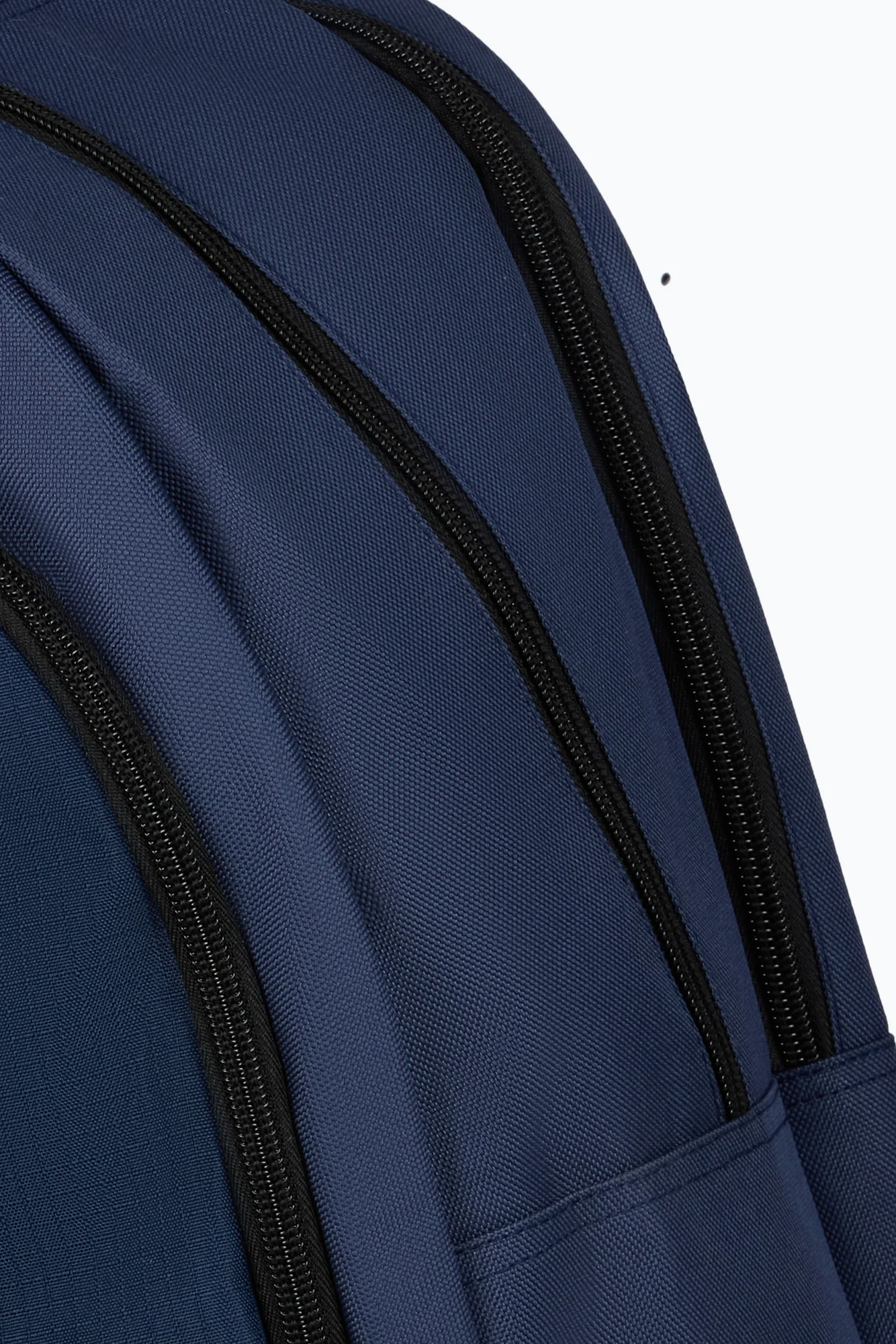 Hype Kids Navy Square Rubber Multi Pocket Backpack - Image 3