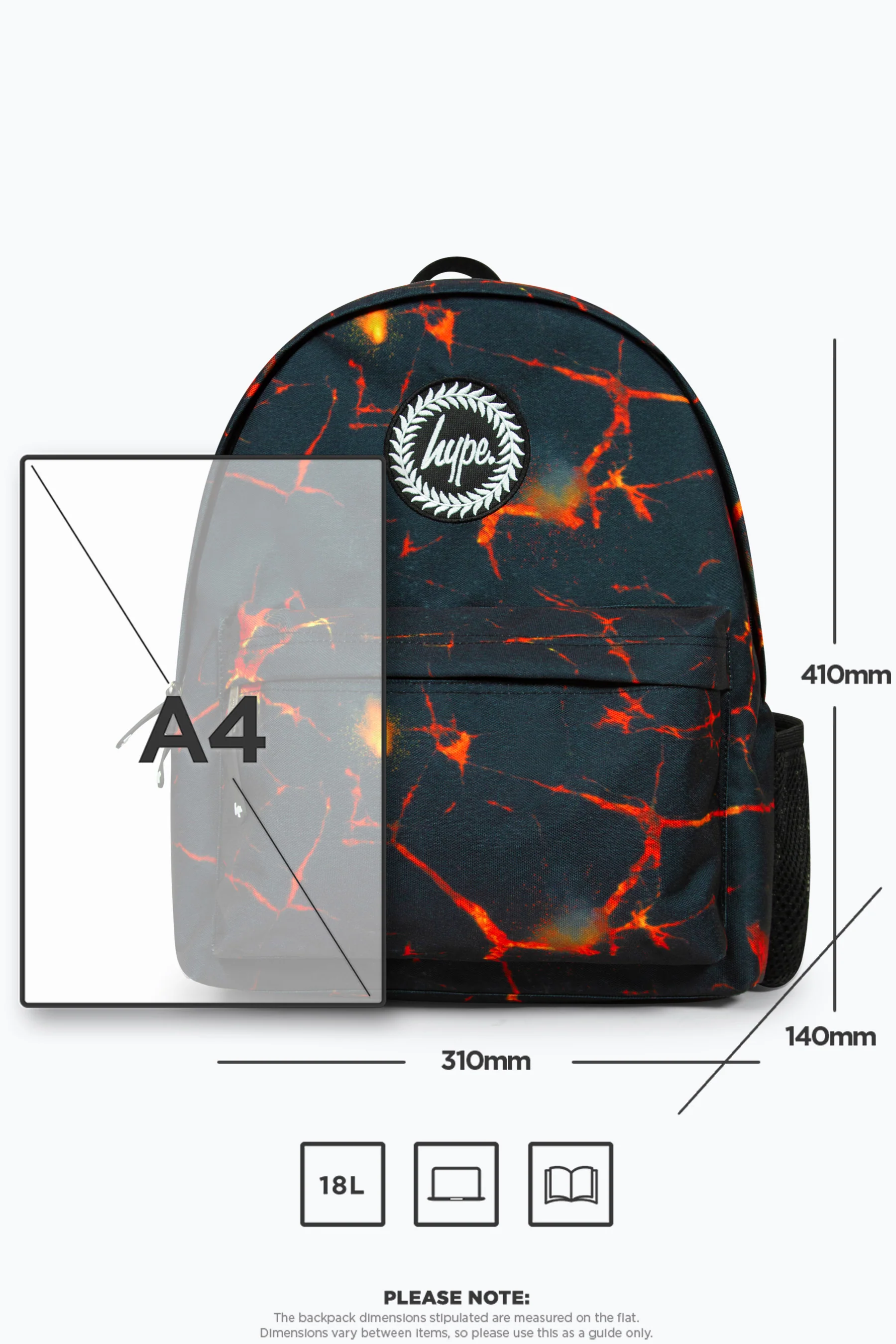 Hype Boys Black Lava Iconic Backpack - Image 12