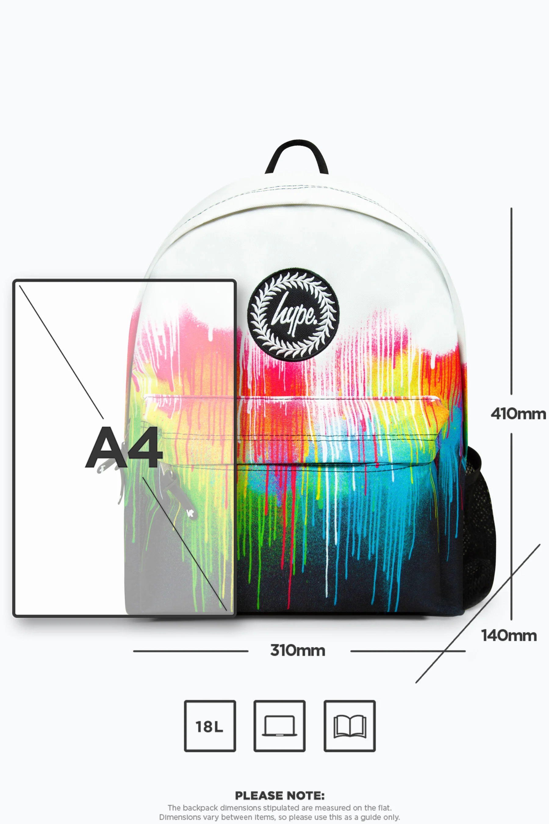 Hype Unisex Iconic Drips Multicolour Backpack - Image 12