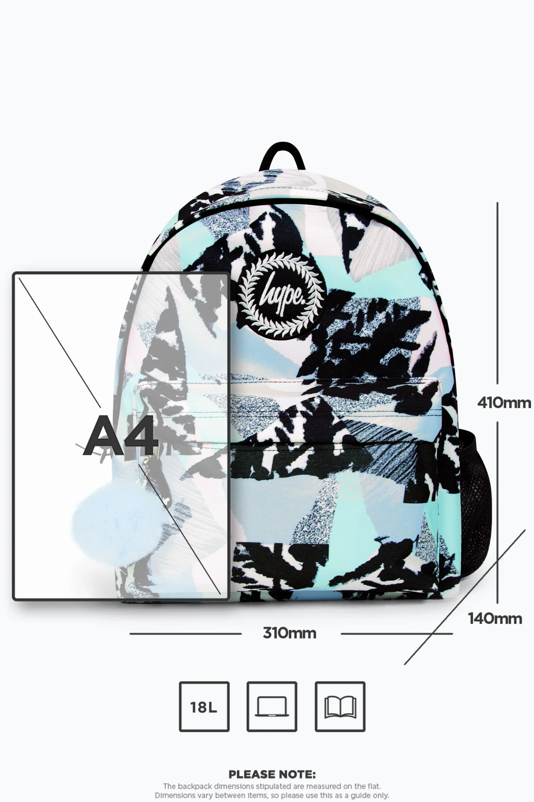 Hype Girls Iconic Pastel Abstract Multicolour Backpack - Image 12