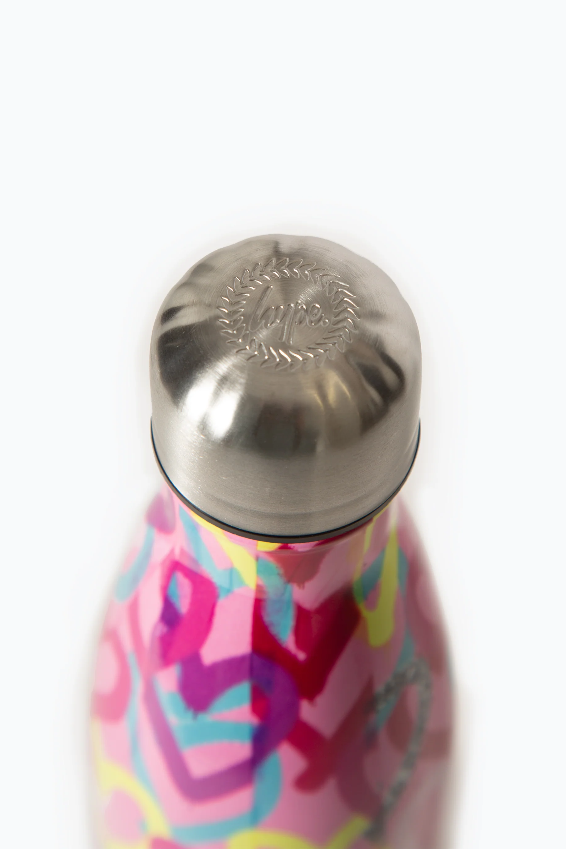 Hype Pink Graffiti Hearts Metal Bottle - Image 5