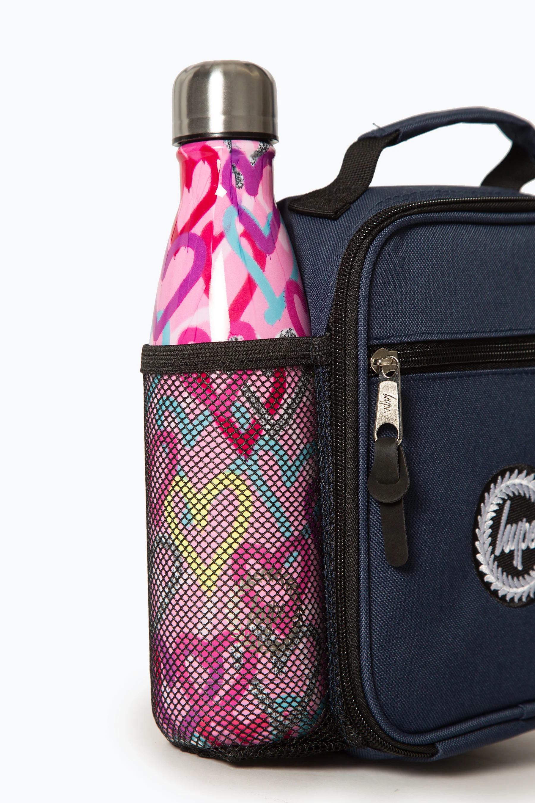 Hype Pink Graffiti Hearts Metal Bottle - Image 6