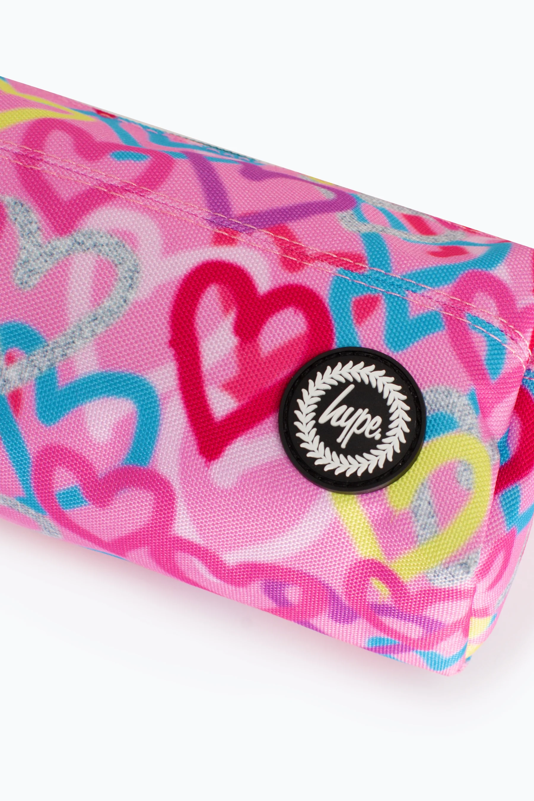 Hype Graffiti Hearts Pink Pencil Case - Image 3