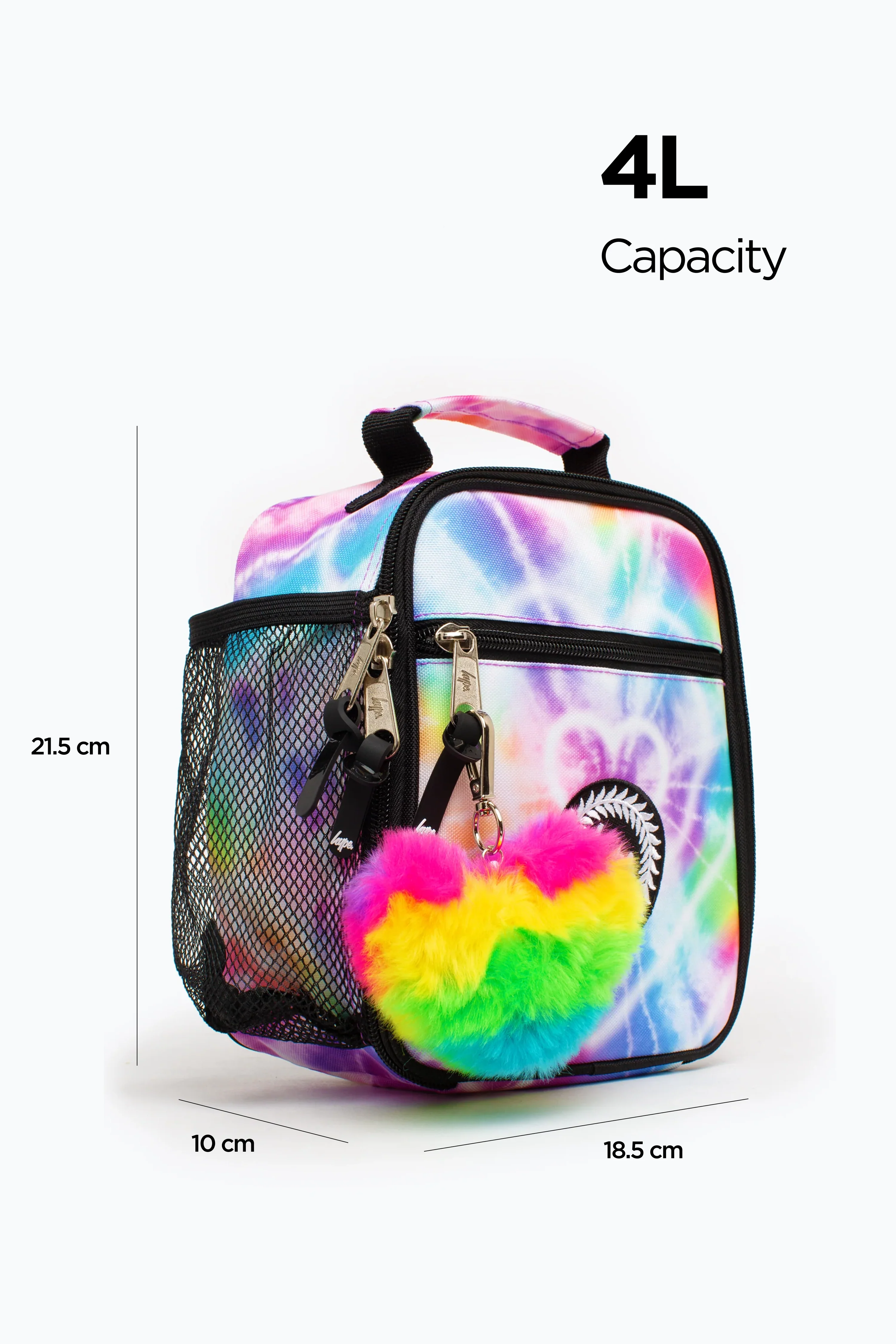 Hype Rainbow Heart Tie Dye Lunch Box - Image 3