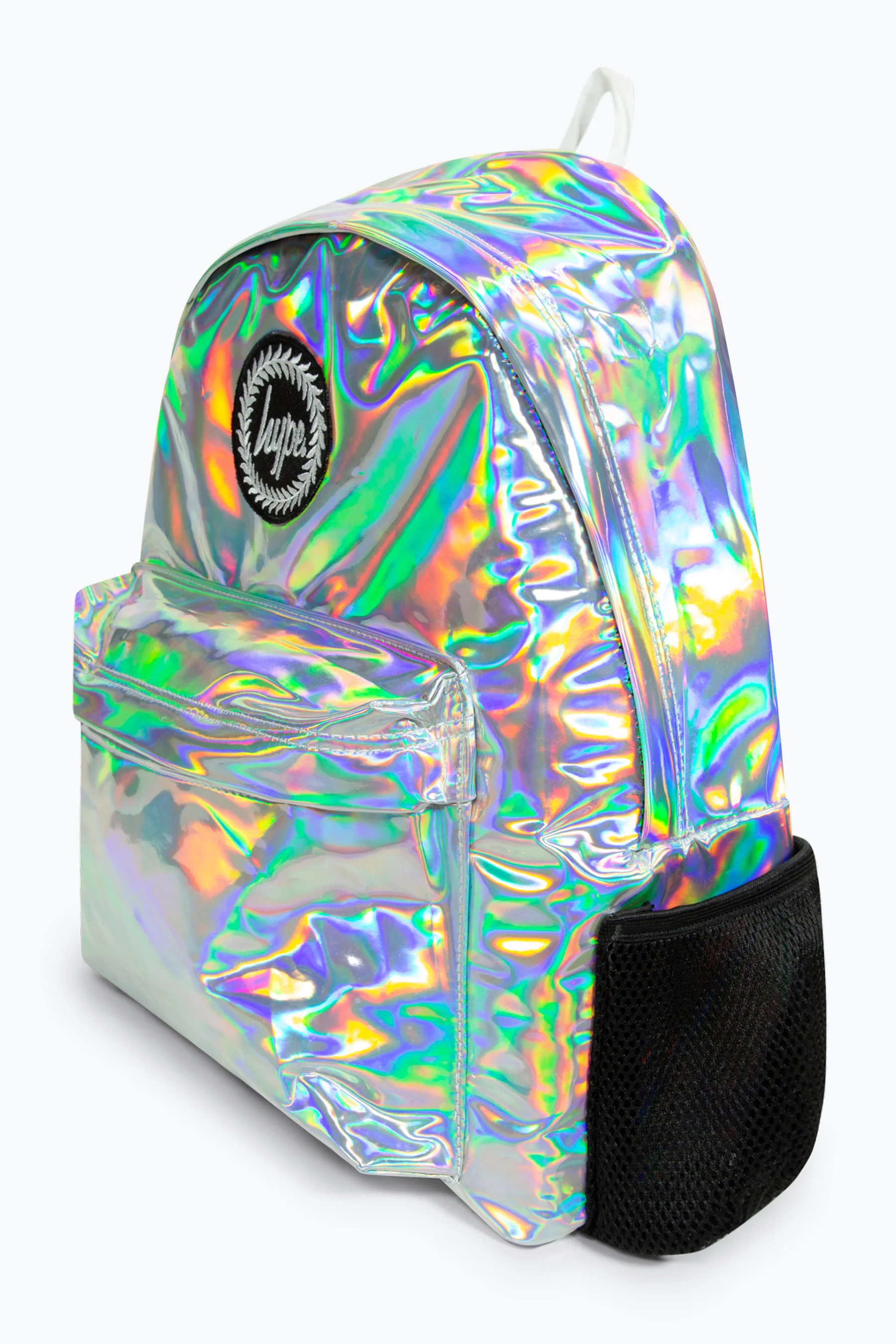 Hype Girls Iconic Silver Holographic Backpack - Image 3