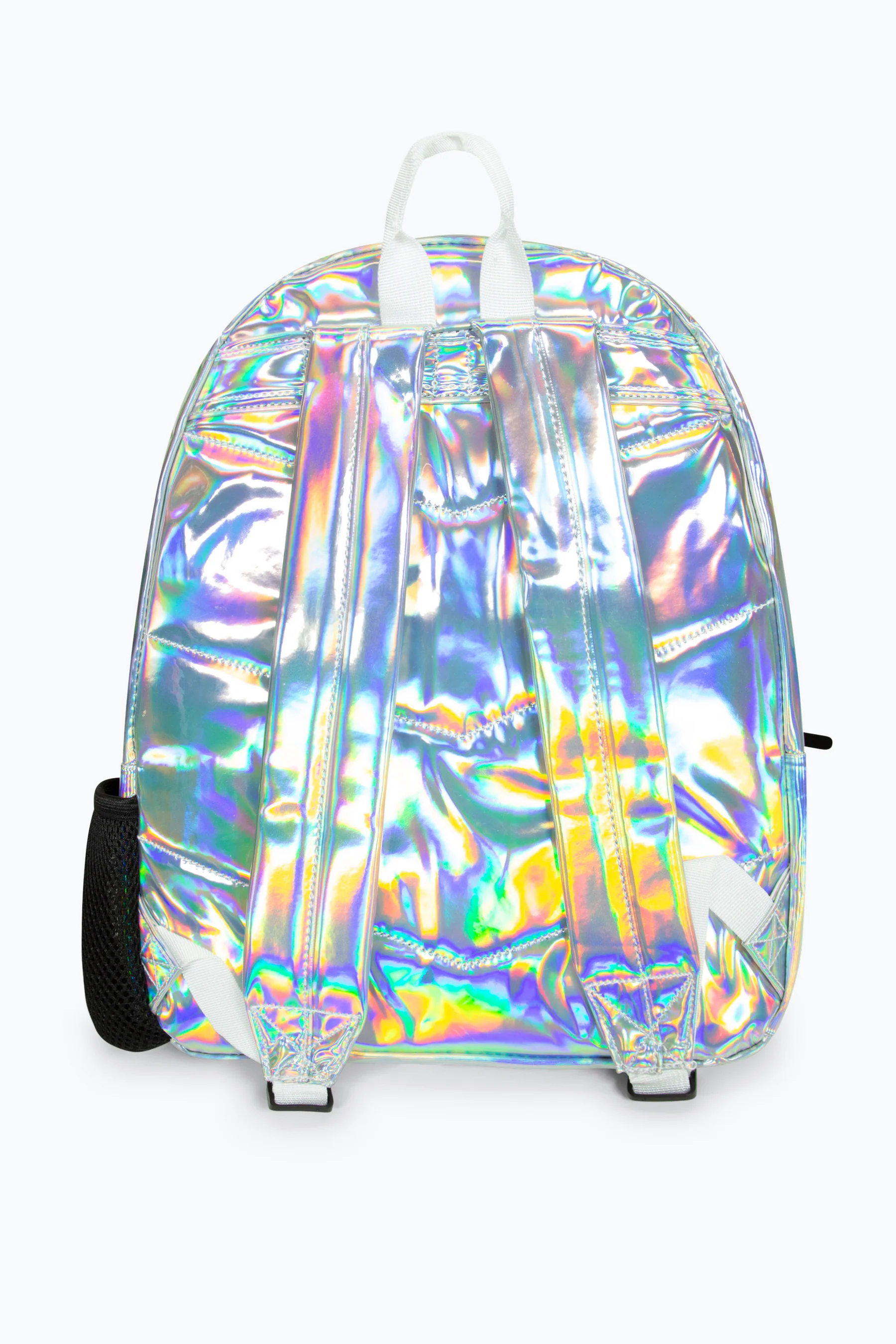 Hype Girls Iconic Silver Holographic Backpack - Image 4
