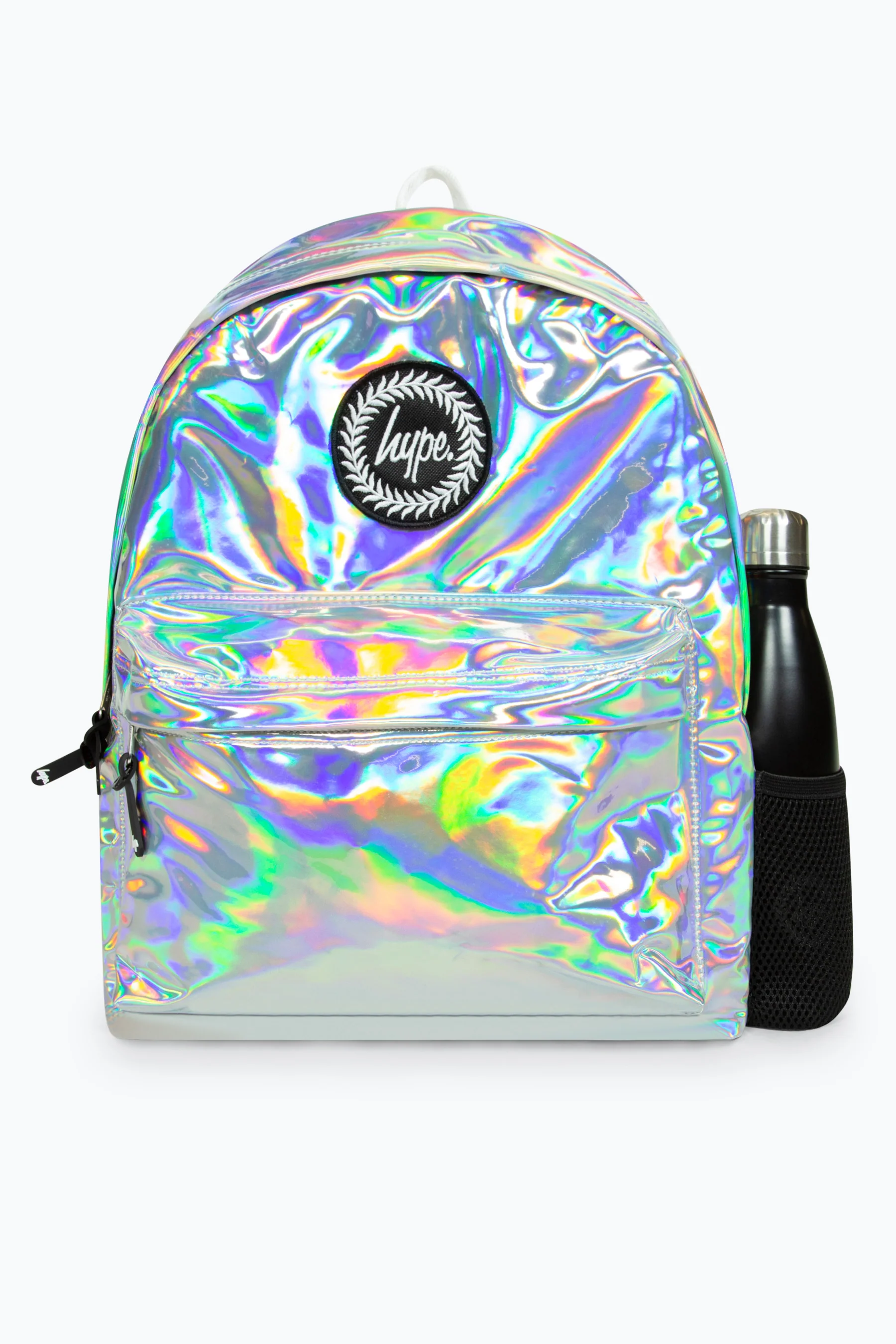 Hype Girls Iconic Silver Holographic Backpack - Image 5
