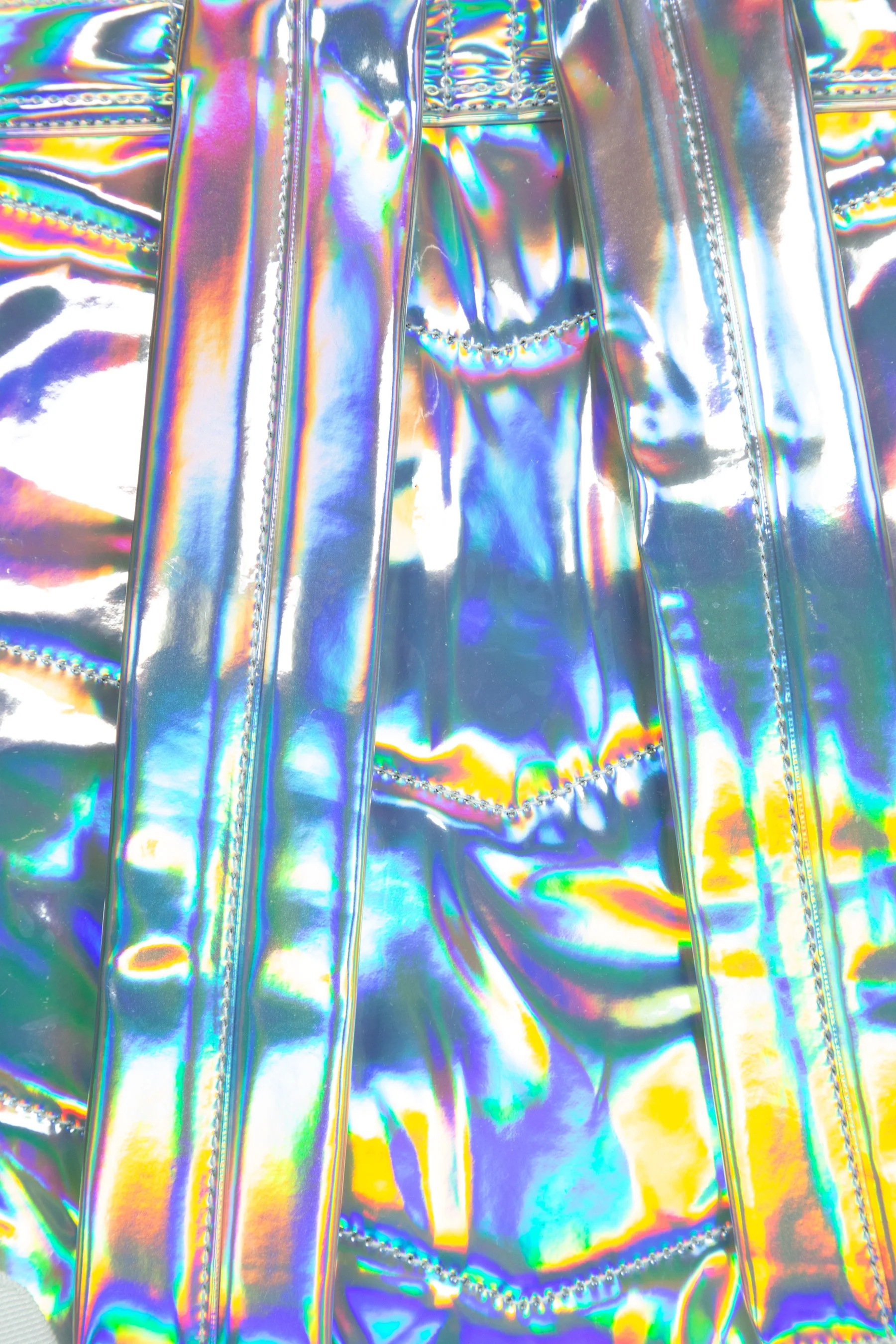 Hype Girls Iconic Silver Holographic Backpack - Image 8