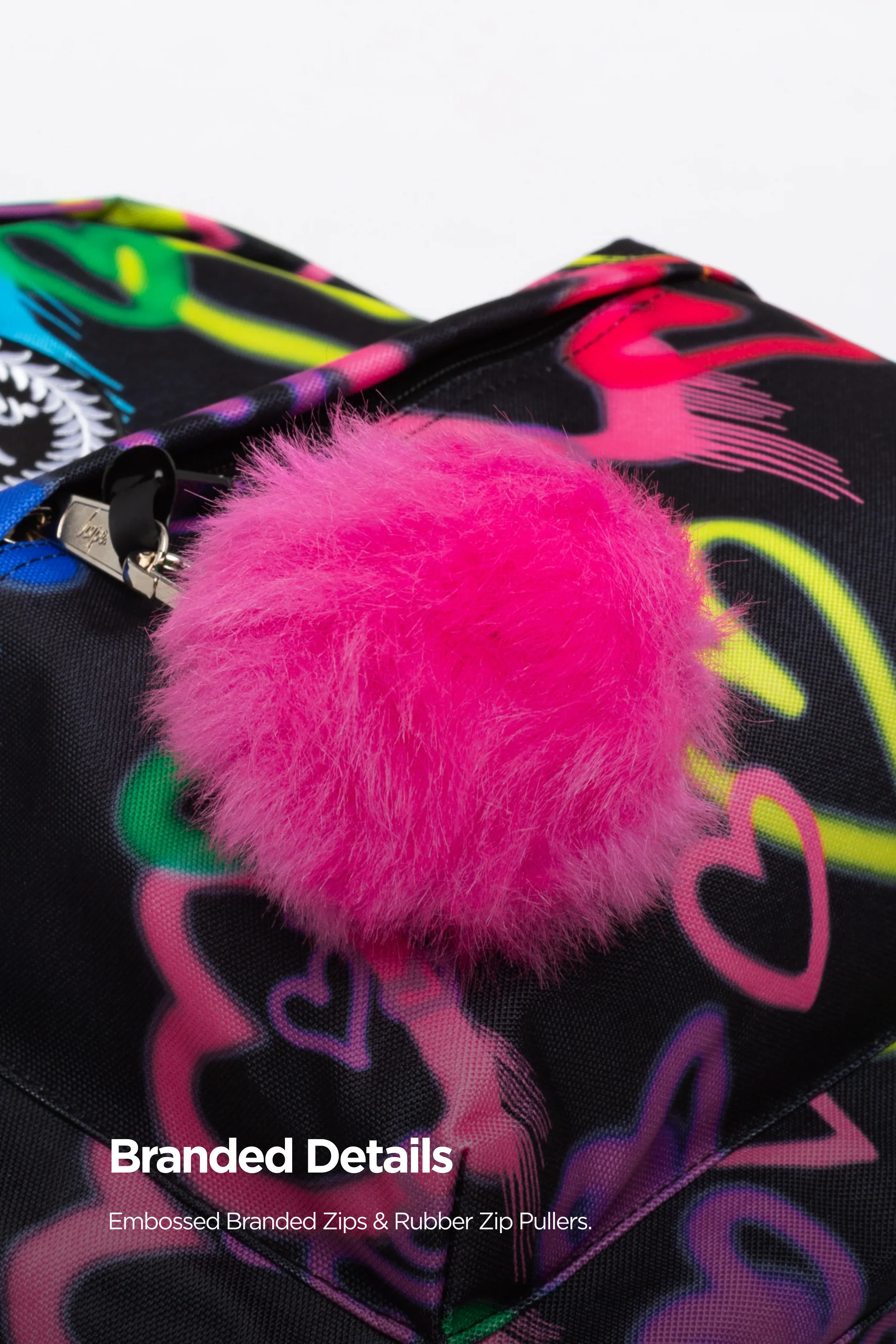 Hype Girls Black Graffiti Heart Backpack & Lunch Bag Bundle - Image 5