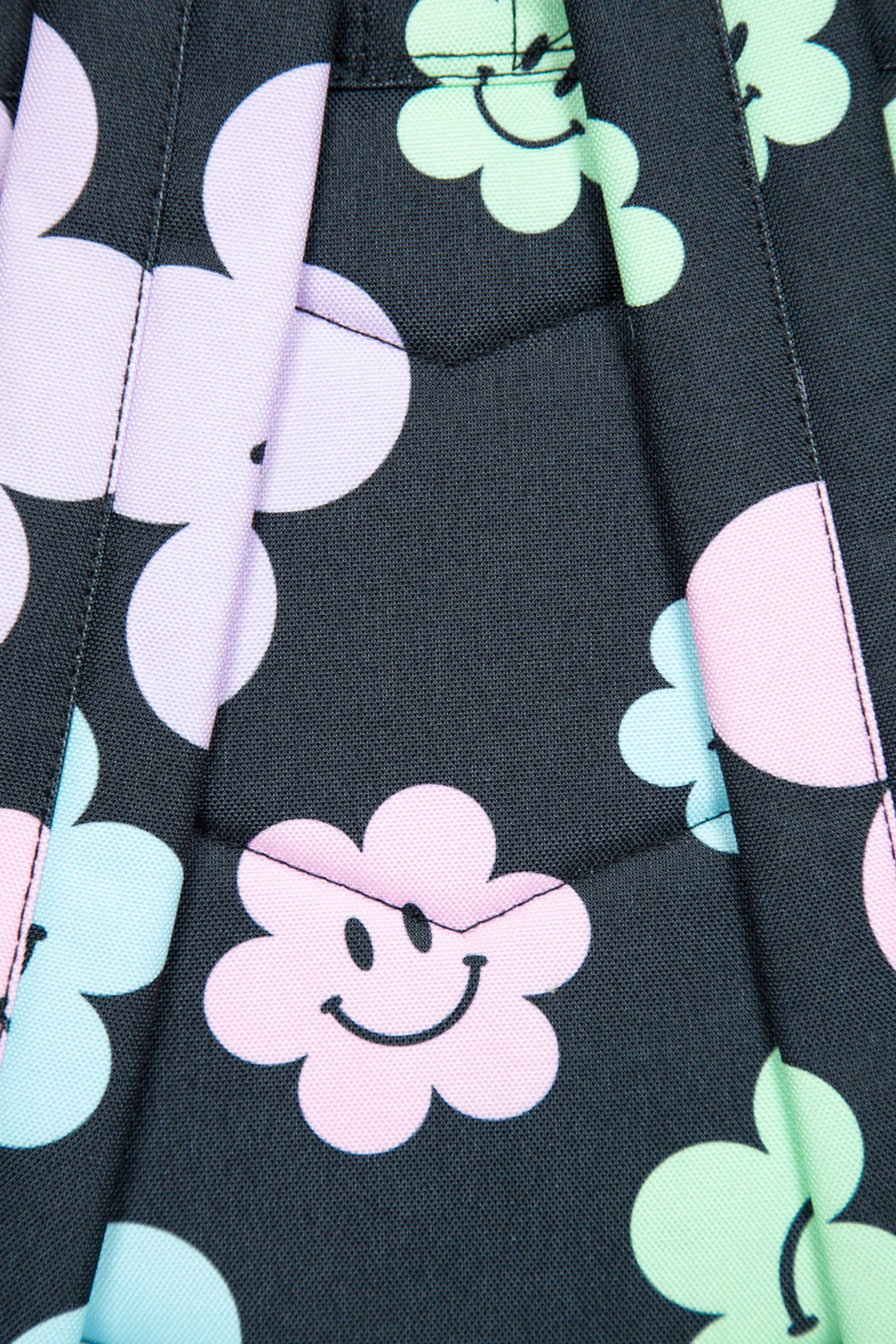 Hype Girls Iconic Black Happy Flower Backpack - Image 10