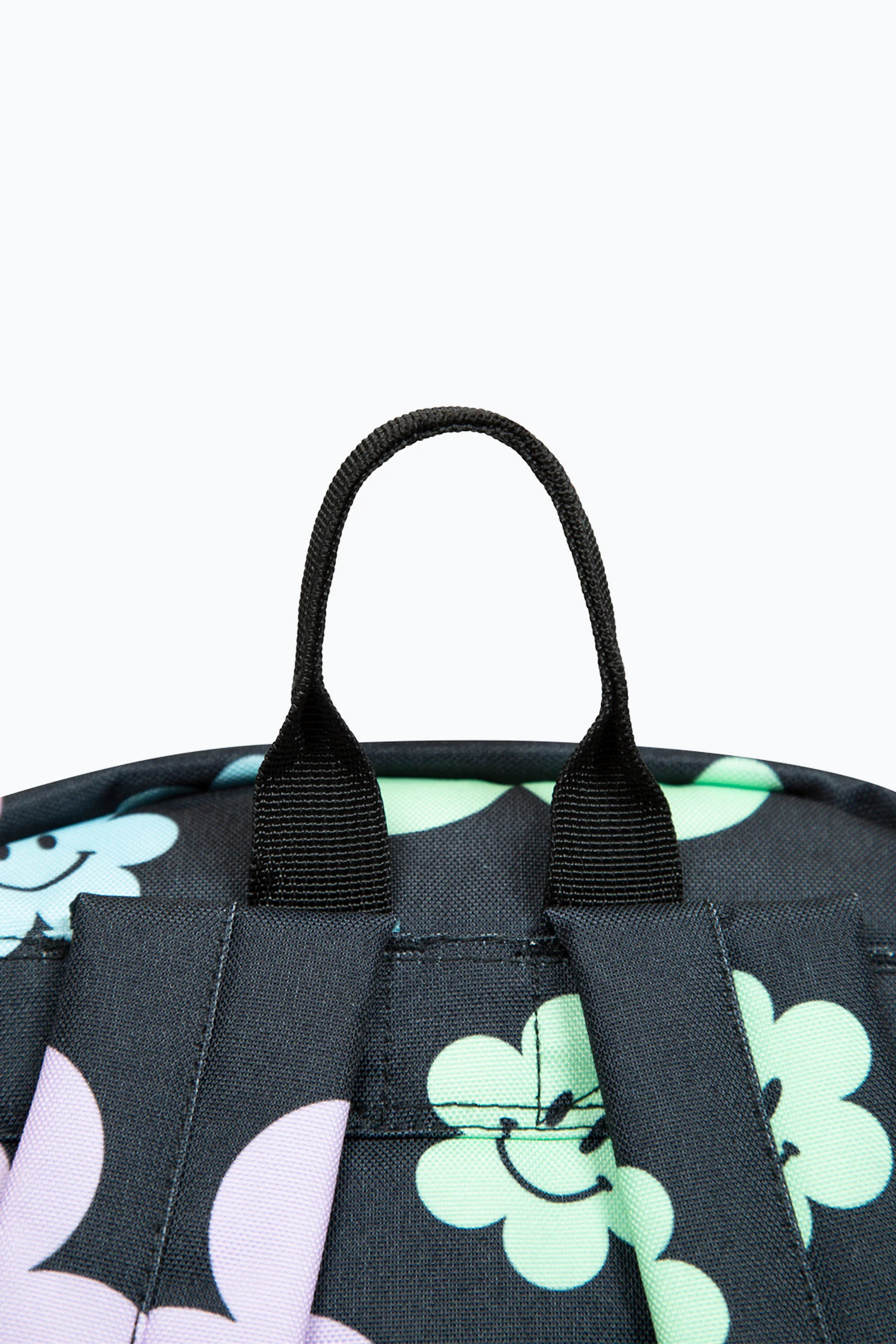 Hype Girls Iconic Black Happy Flower Backpack - Image 11