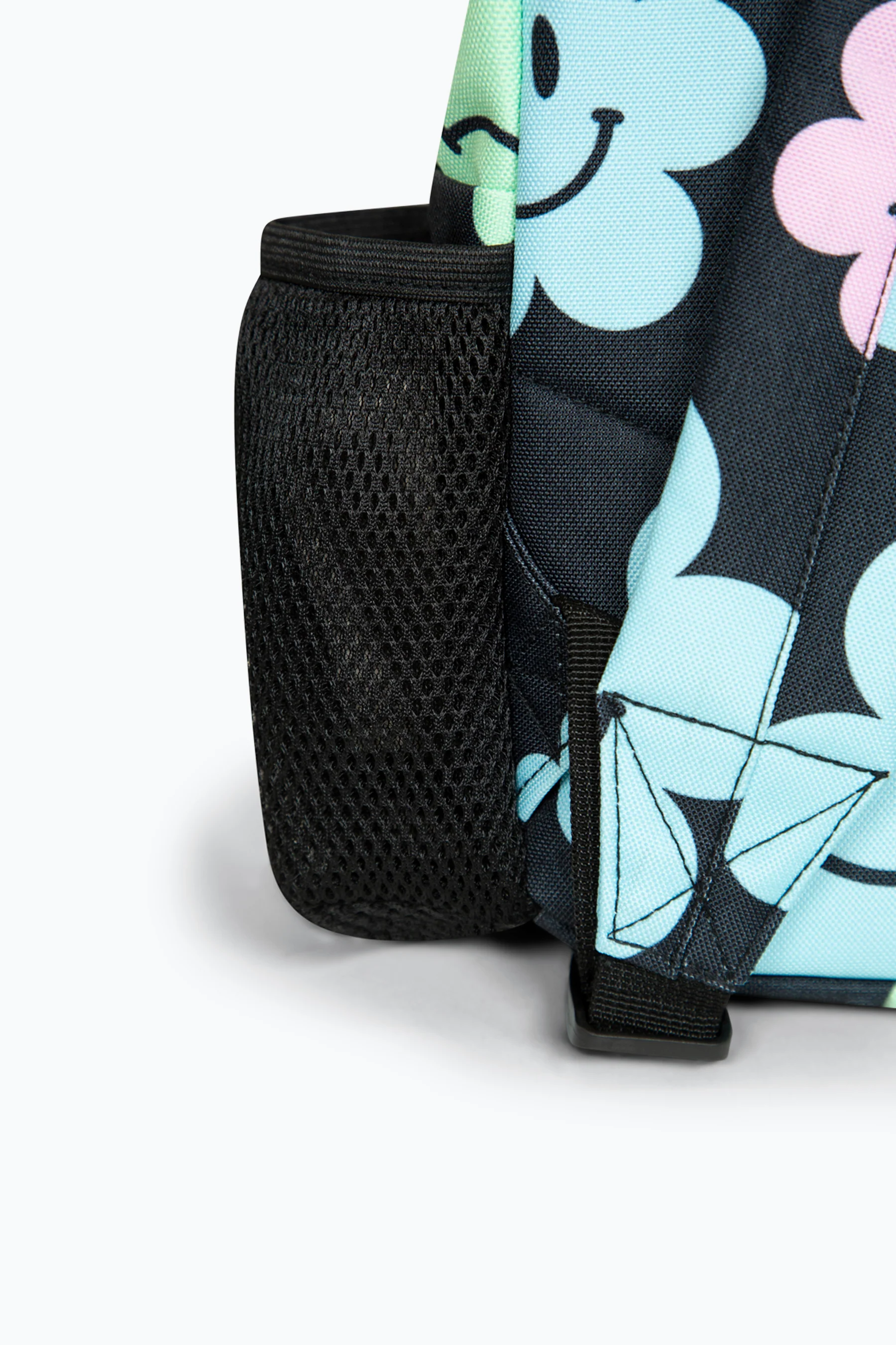 Hype Girls Iconic Black Happy Flower Backpack - Image 8