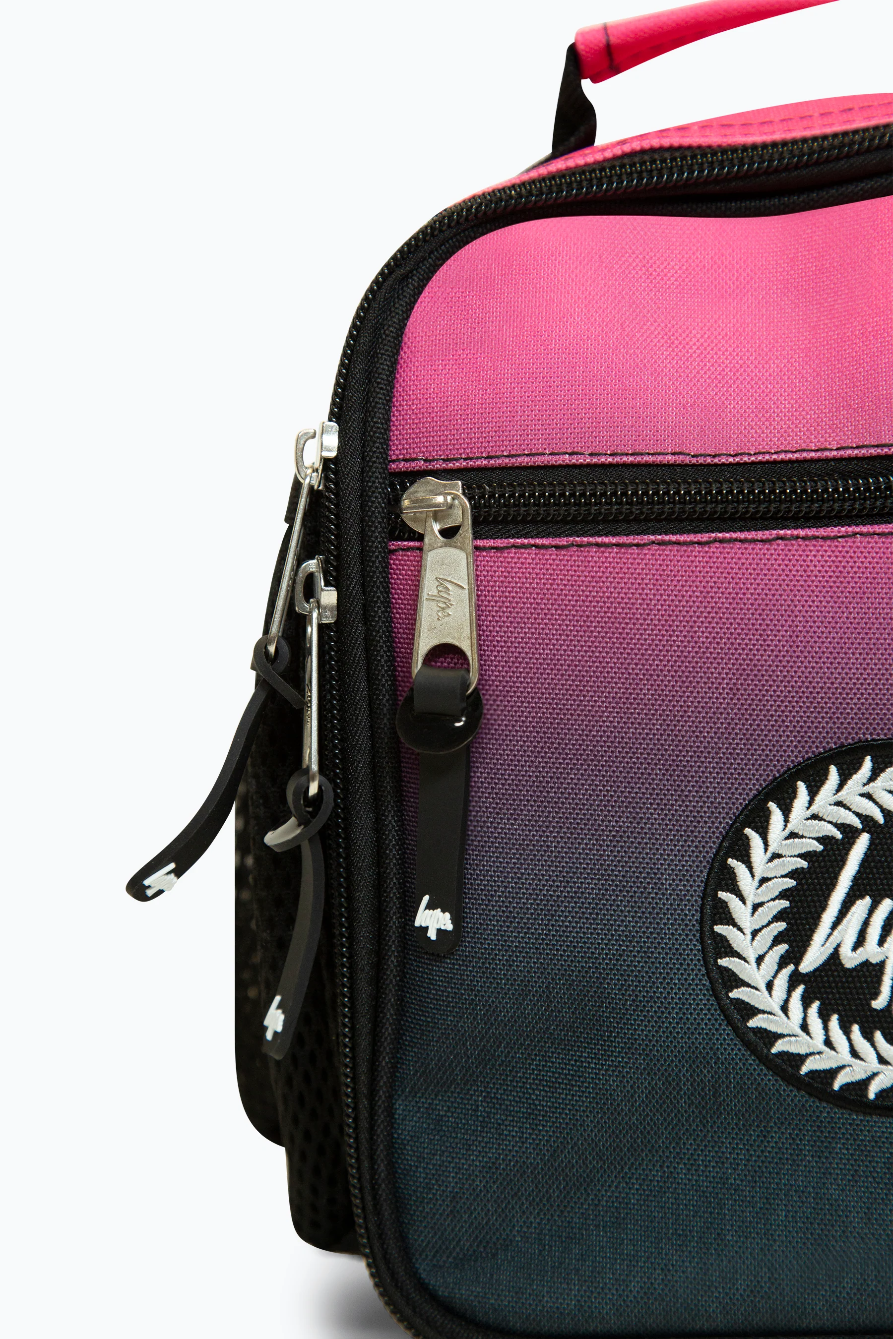 Hype Black/Pink Fade Lunch Bag - Image 6