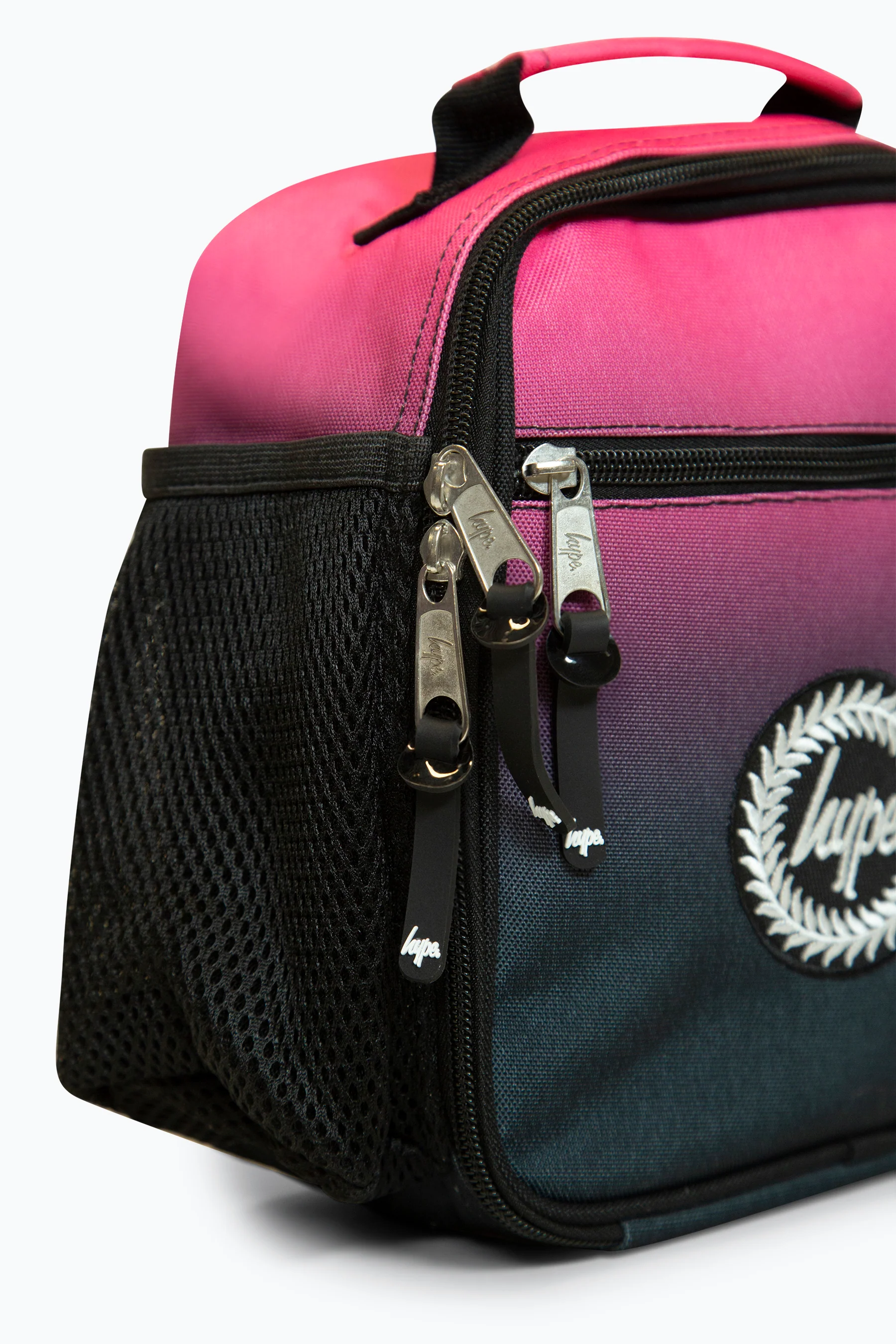 Hype Black/Pink Fade Lunch Bag - Image 7