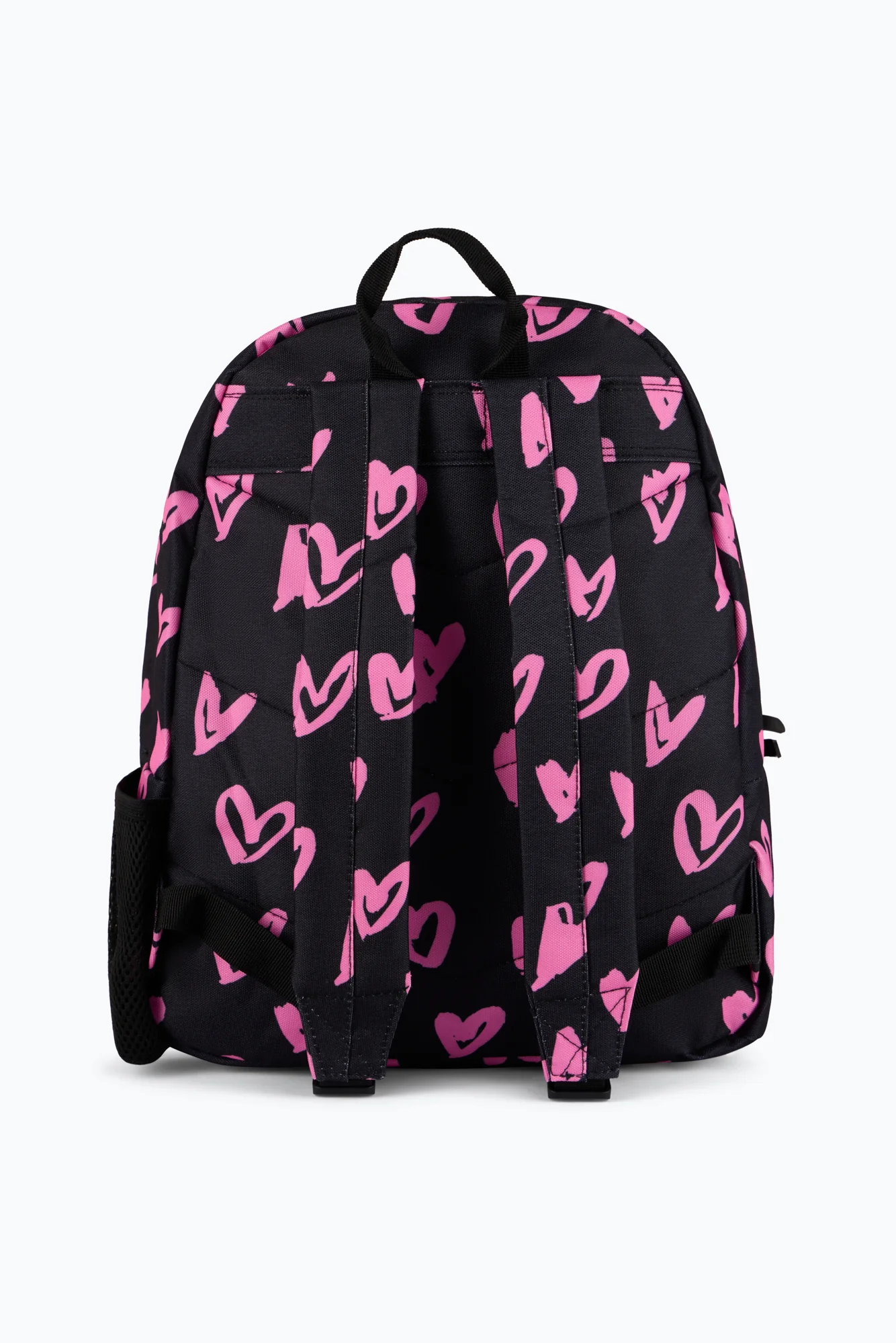 Hype Unisex Black/Pink Scribble Hearts Backpack - Image 5