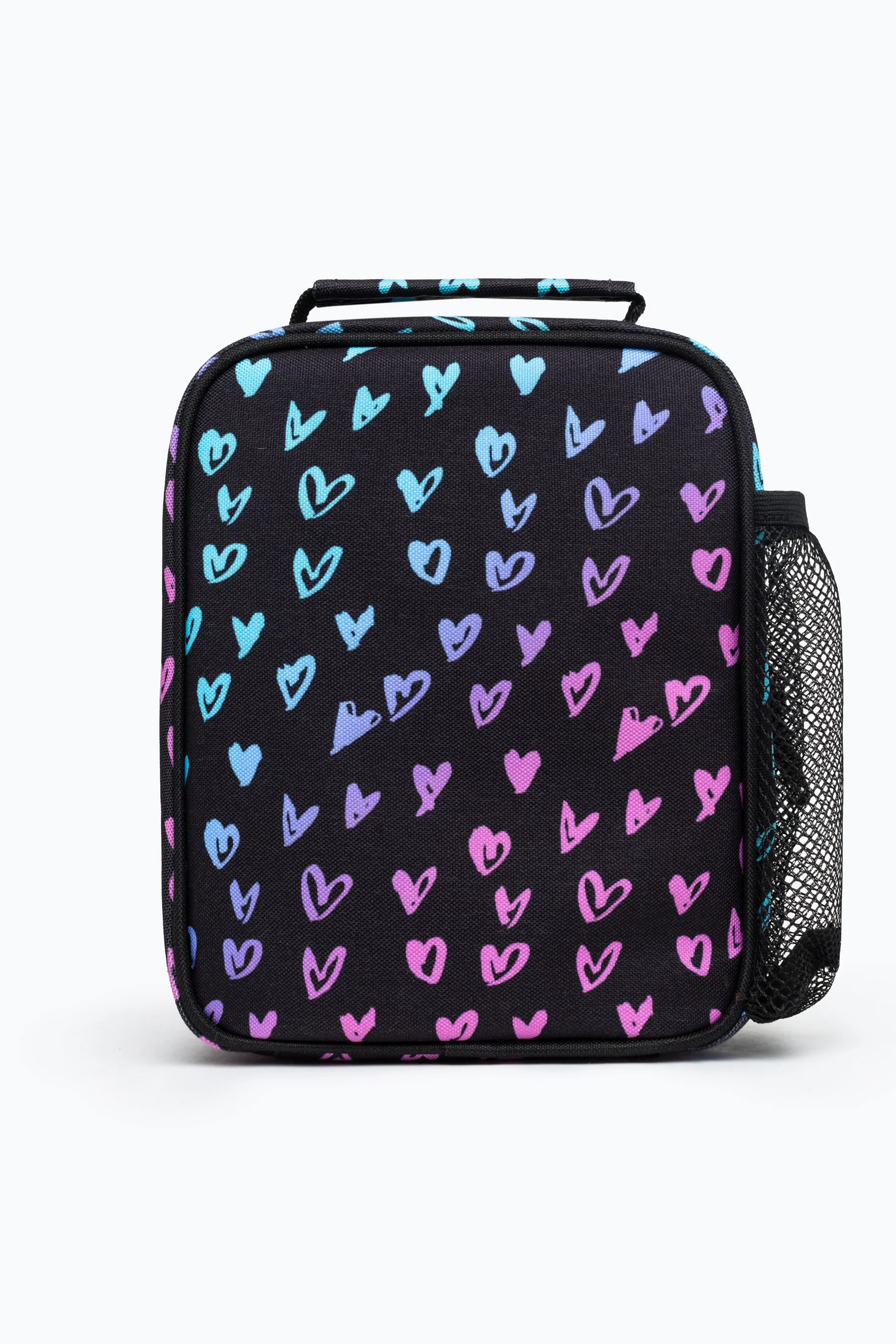 Hype Girls Black Scribble Heart Crest Backpack & Lunch Bag Bundle - Image 6