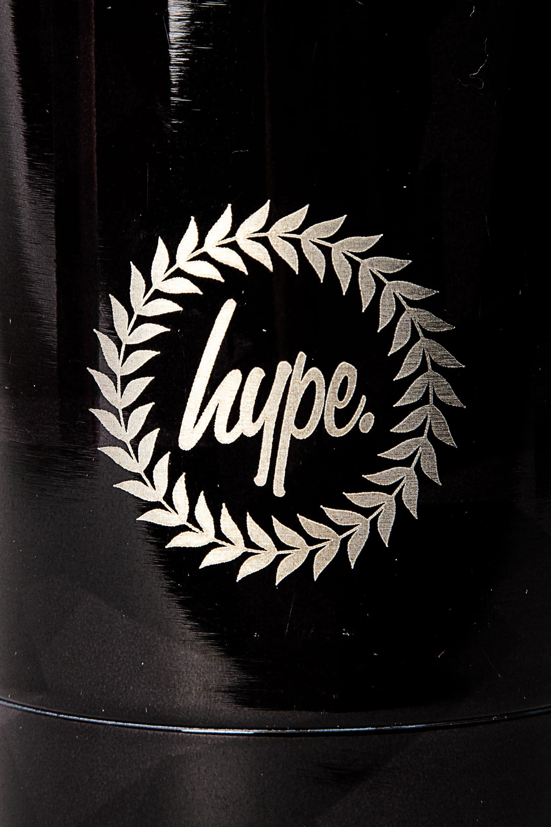 Hype Unisex Black Speckle Fade Thermal Water Bottle - Image 4