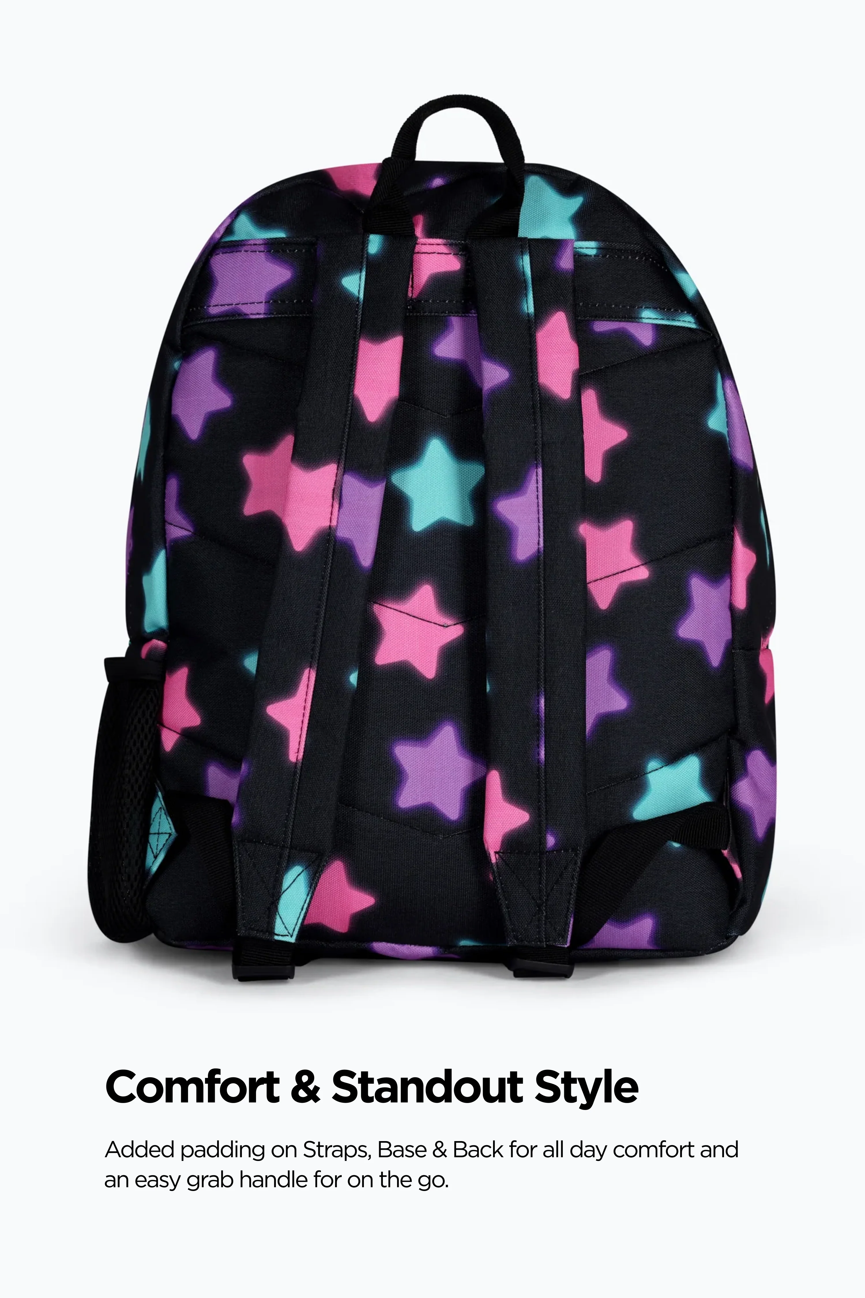 Hype Unisex Black Star Glow Backpack - Image 5