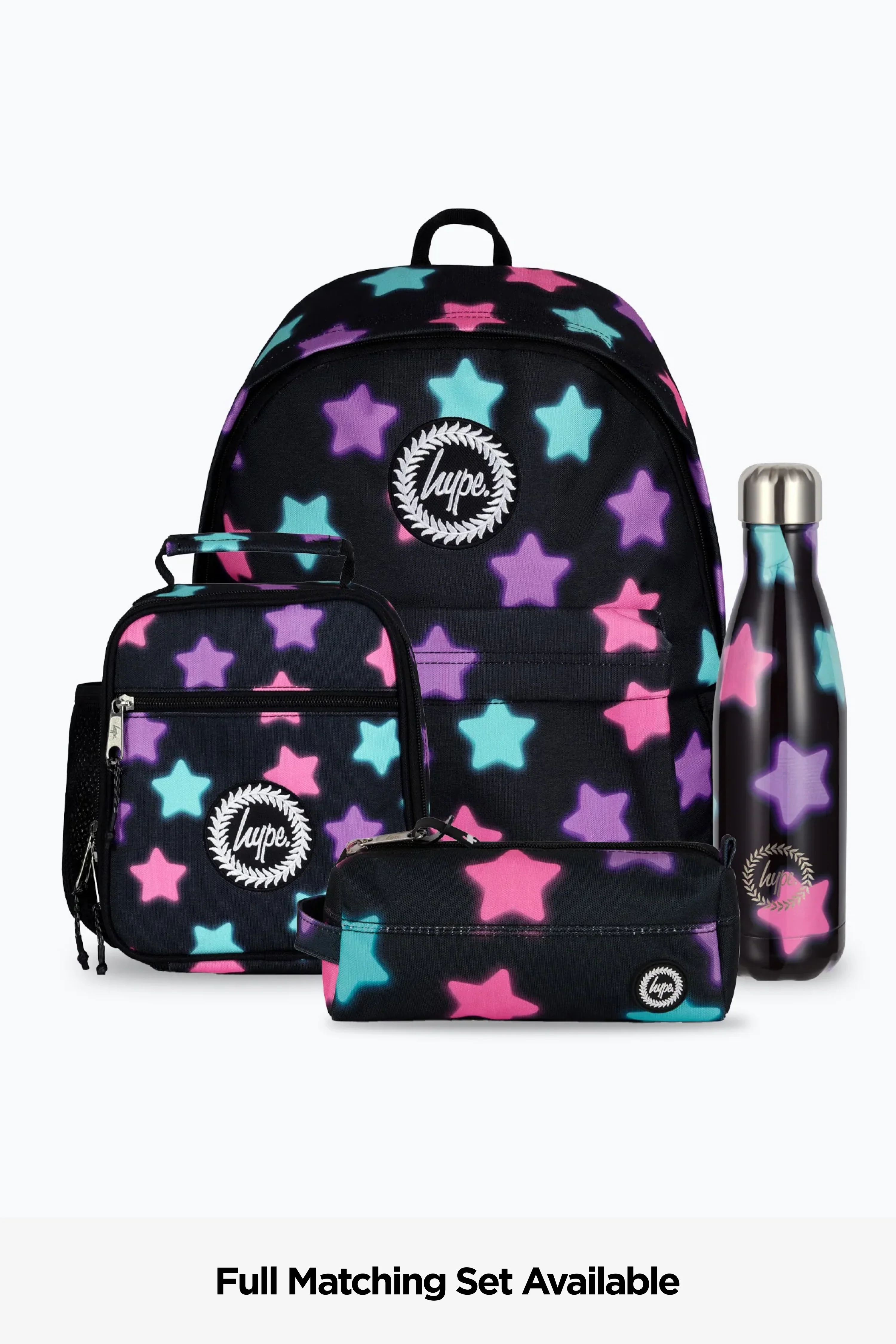 Hype Unisex Black Star Glow Backpack - Image 8