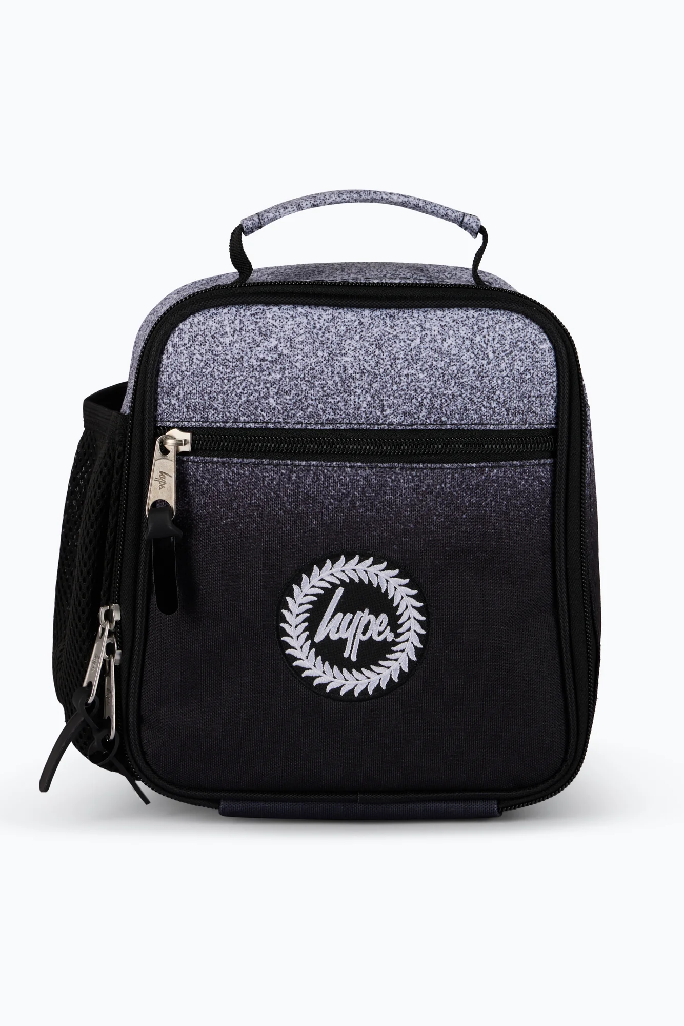Hype Unisex Black/White Speckle Fade Lunch Bag