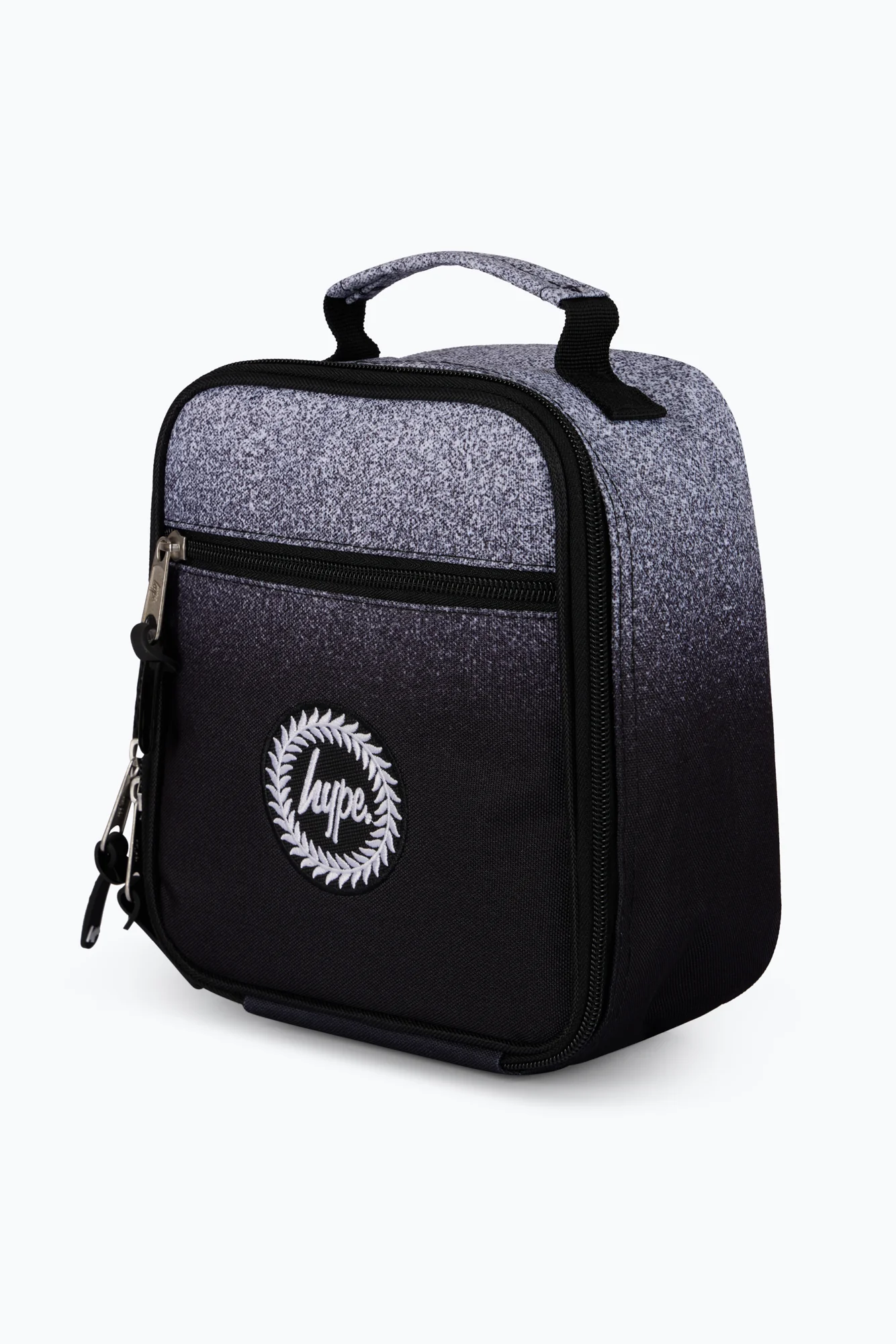 Hype Unisex Black/White Speckle Fade Lunch Bag - Image 2