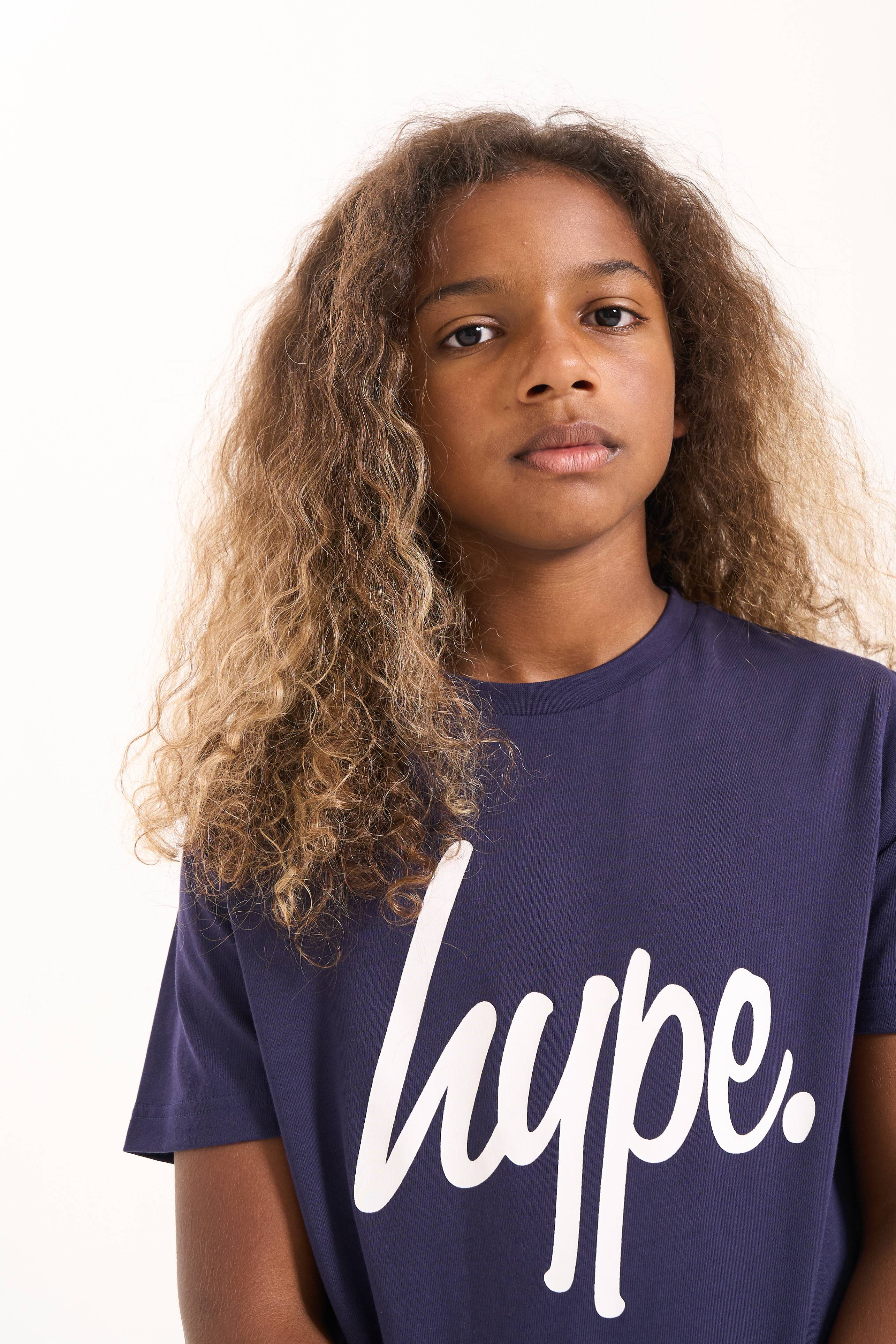 Hype Unisex Essence Navy T-Shirt - Image 2