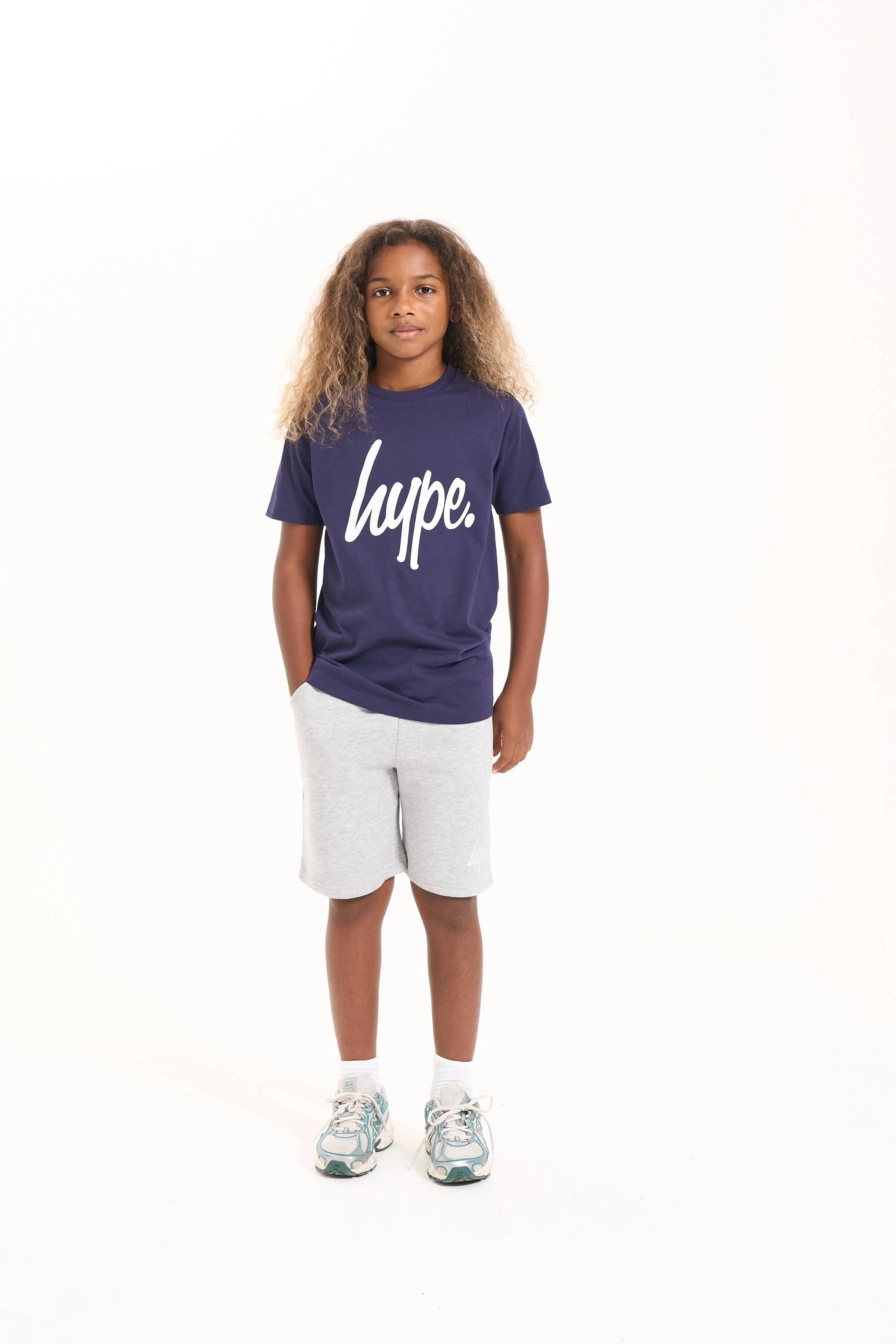 Hype Unisex Essence Navy T-Shirt - Image 3