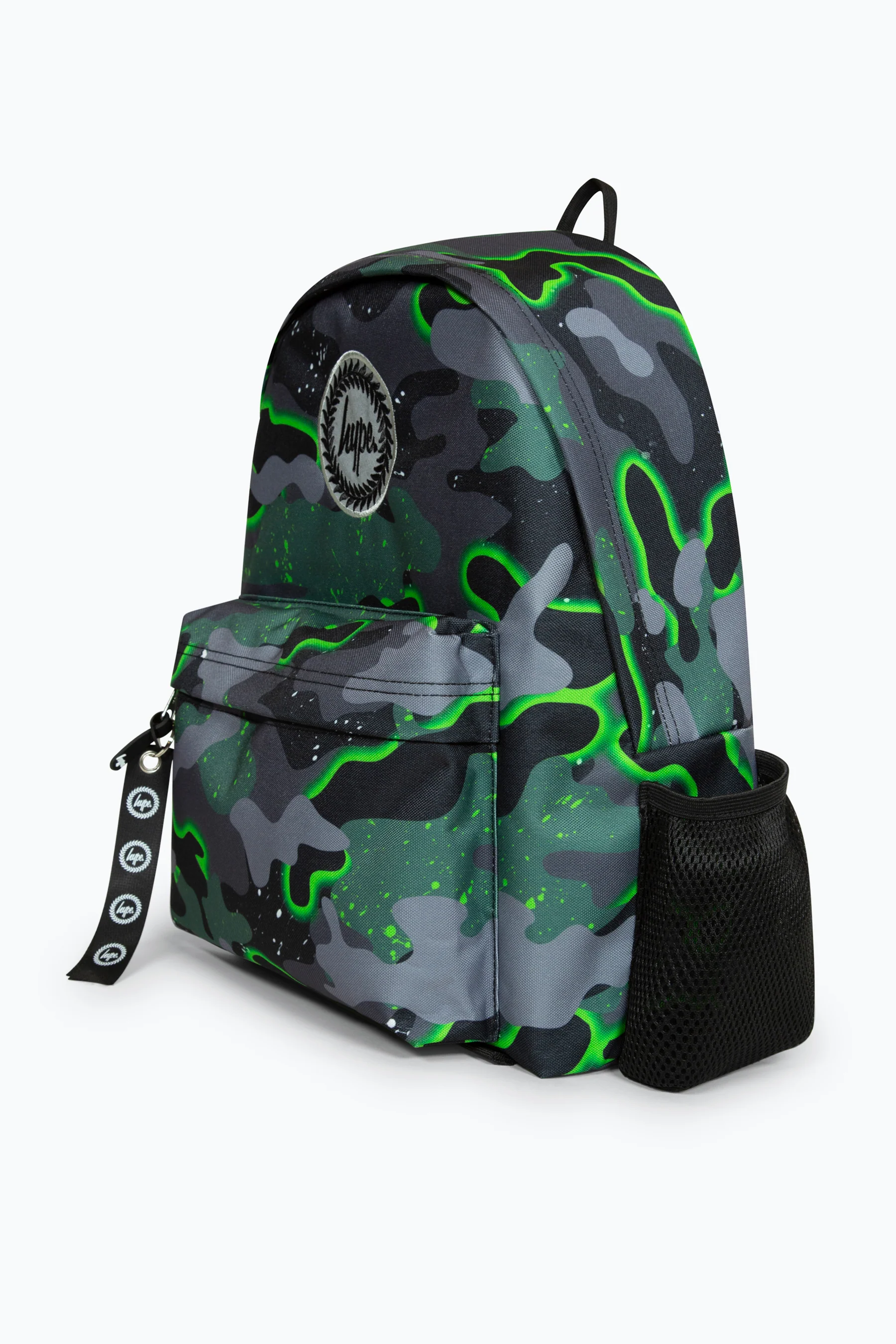 Hype Iconic Green Glow Camo Boys Backpack - Image 4