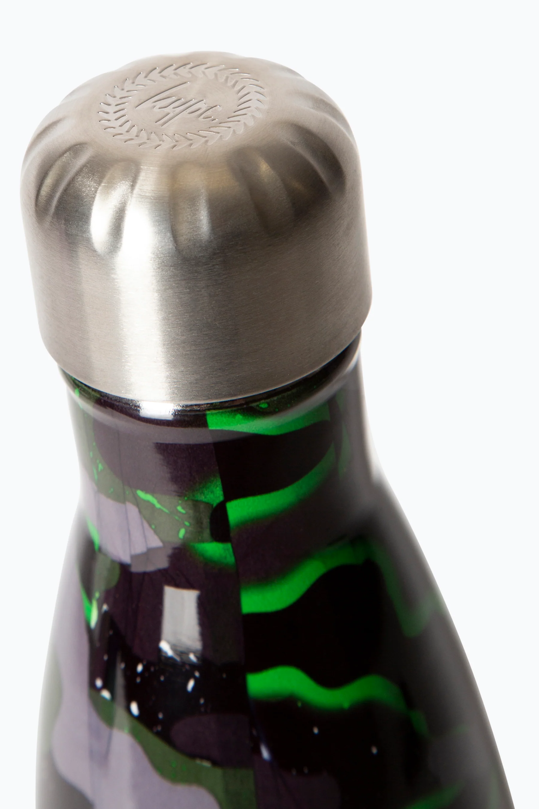 Hype Boys Green Glow Camo Thermal Water Bottle - Image 4