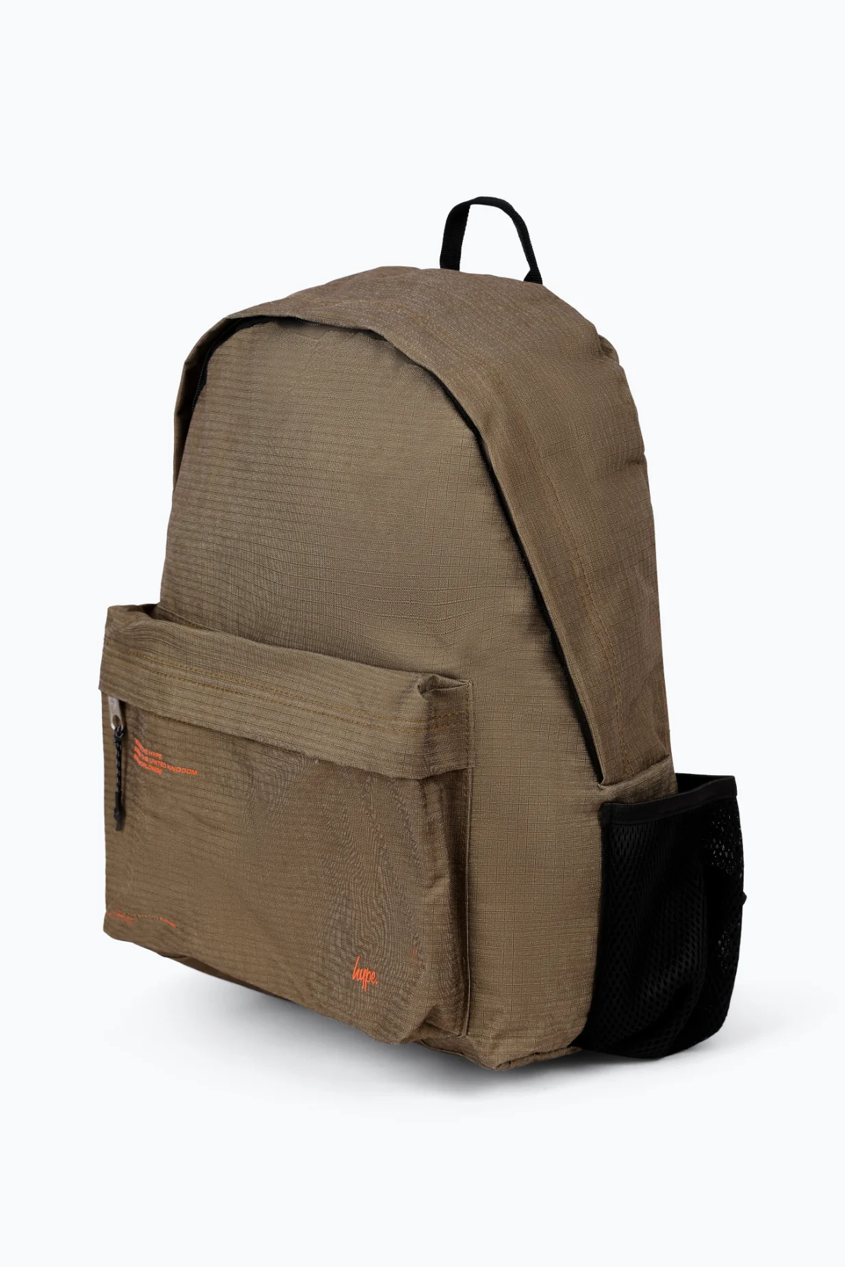 Hype Unisex Khaki Ripstop Tech Backpack - Image 4