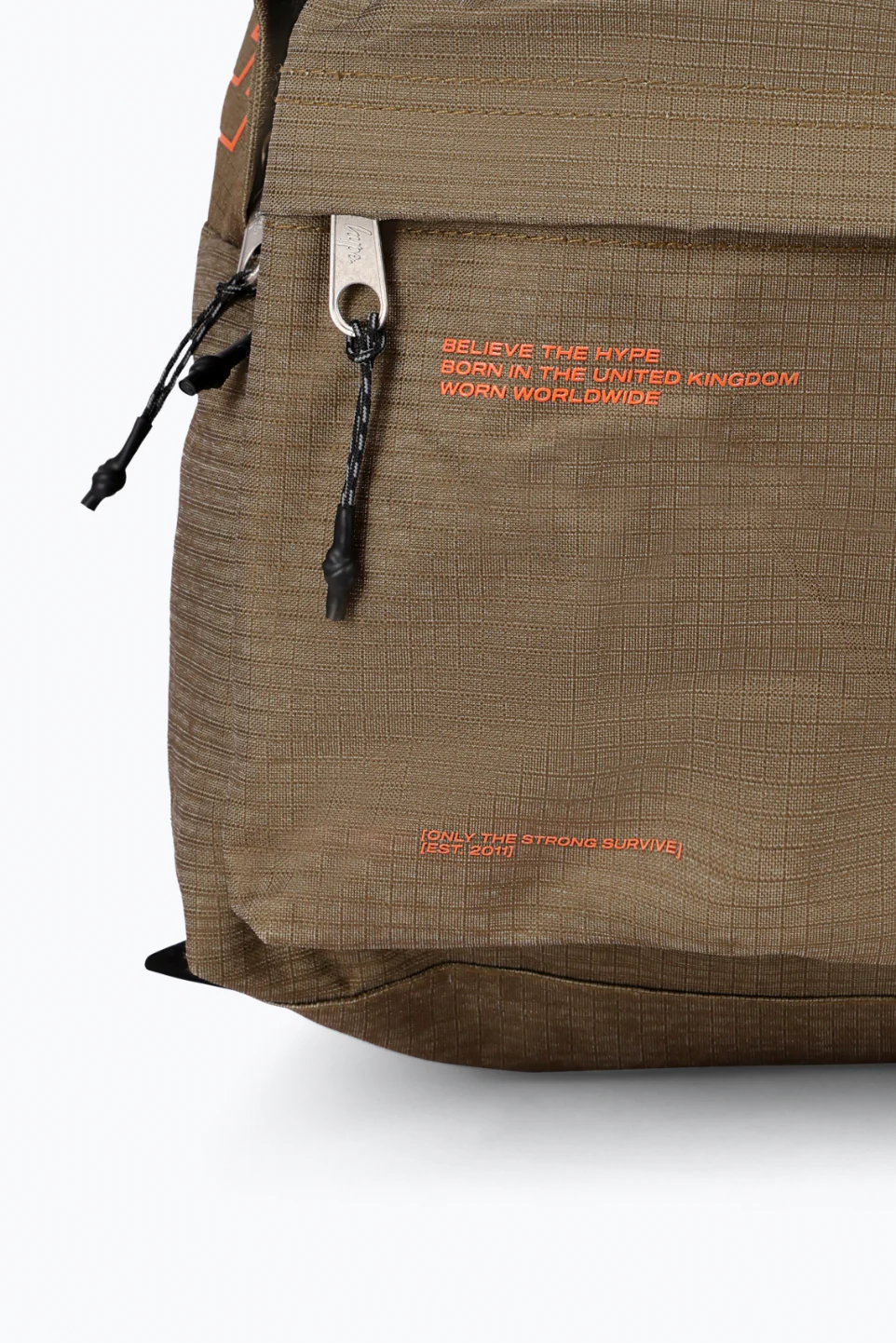 Hype Unisex Khaki Ripstop Tech Backpack - Image 5