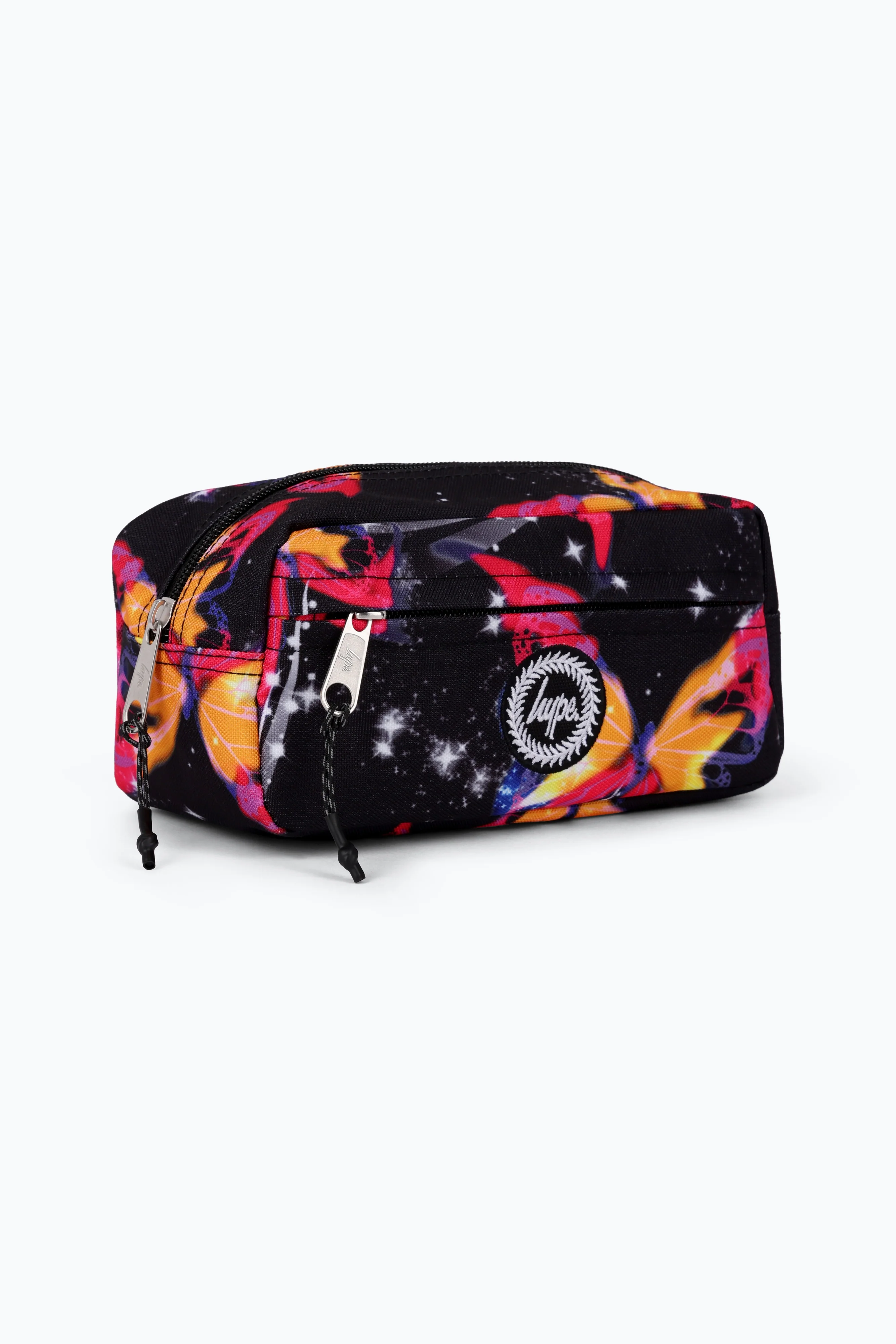 Hype Unisex Multi Glitter Blur Butterfly Maxi Pencil Case - Image 3