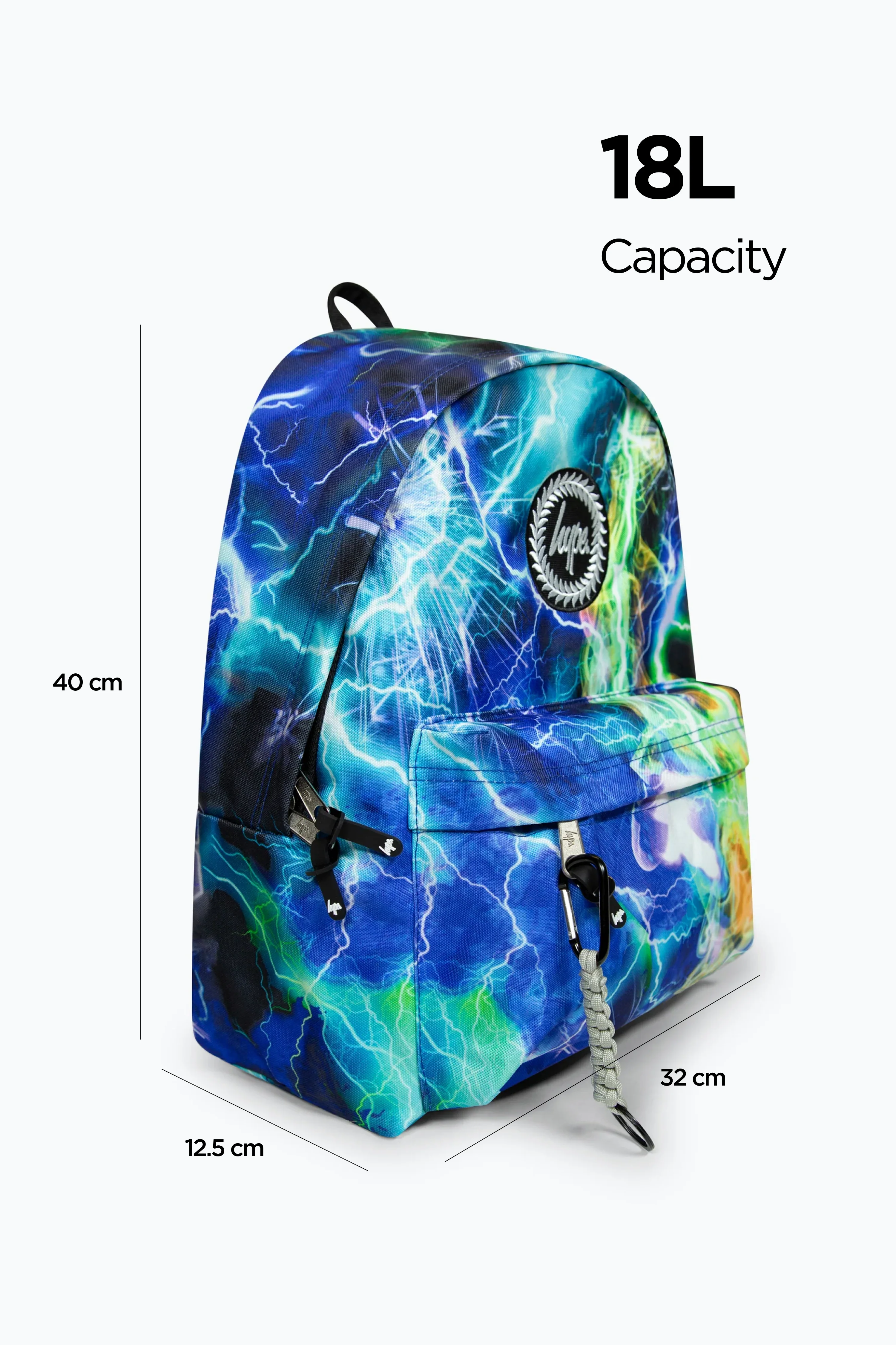 Hype Boys Blue Lightning Storm Backpack, Lunchbag & Bottle Bundle - Image 3