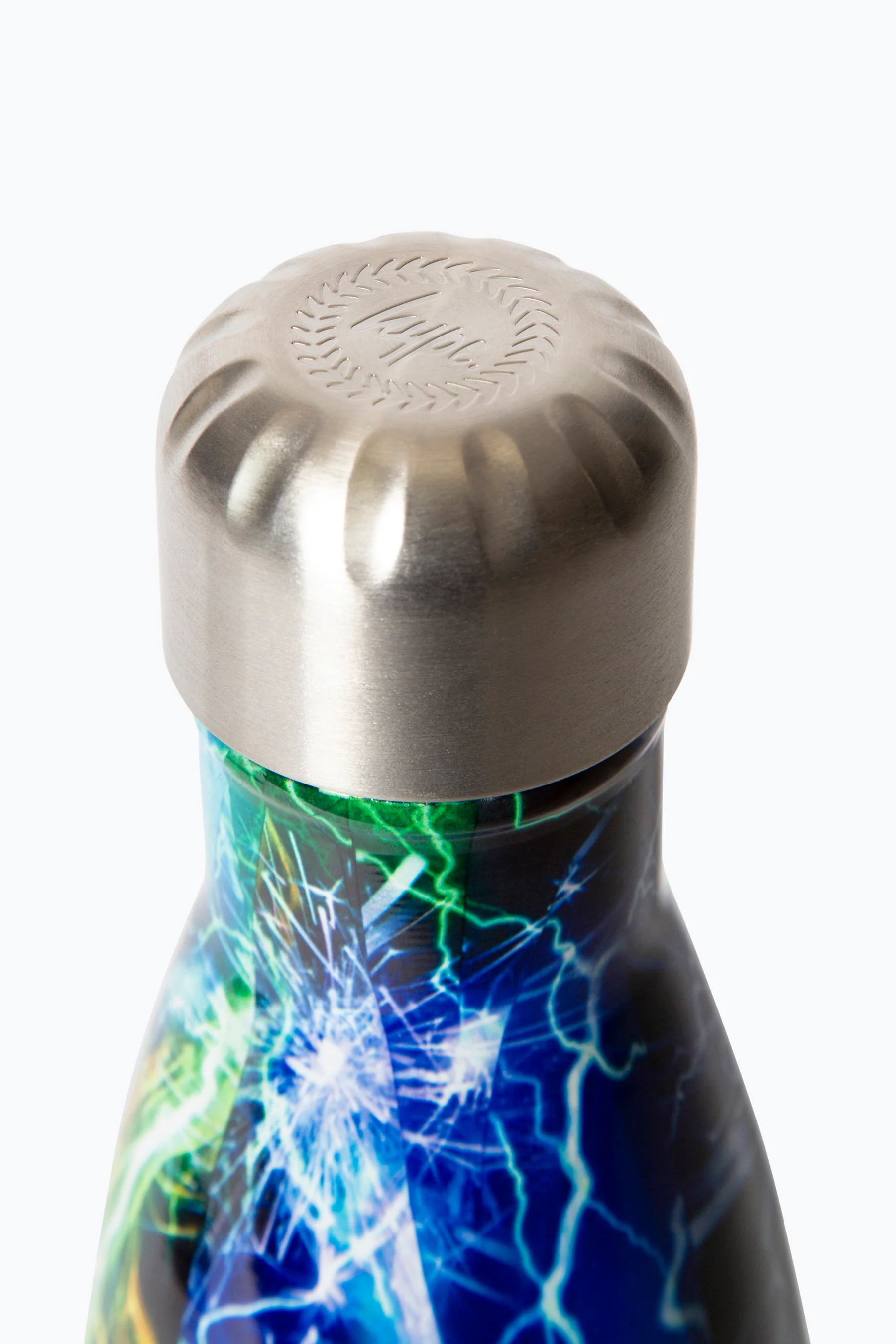 Hype Boys Blue Lightning Storm Thermal Water Bottle - Image 4