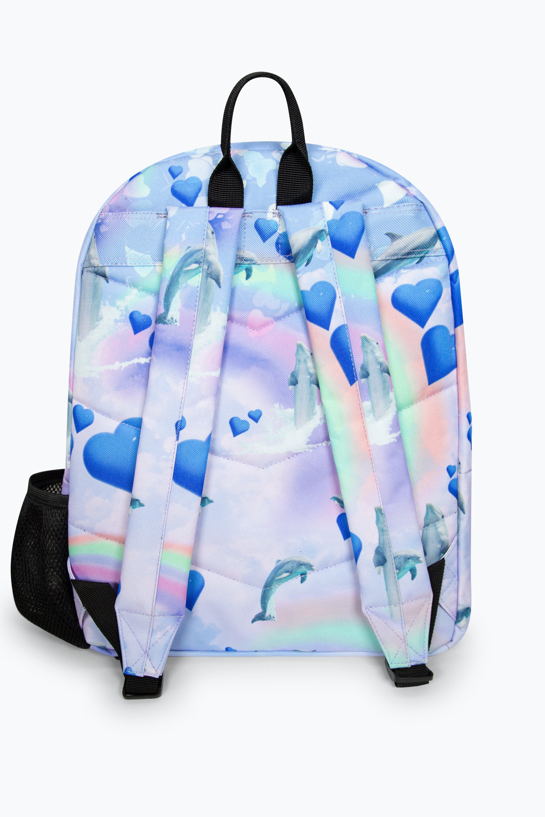 Hype Girls Holo Rainbow Dolphins Iconic Multicolour Backpack - Image 7
