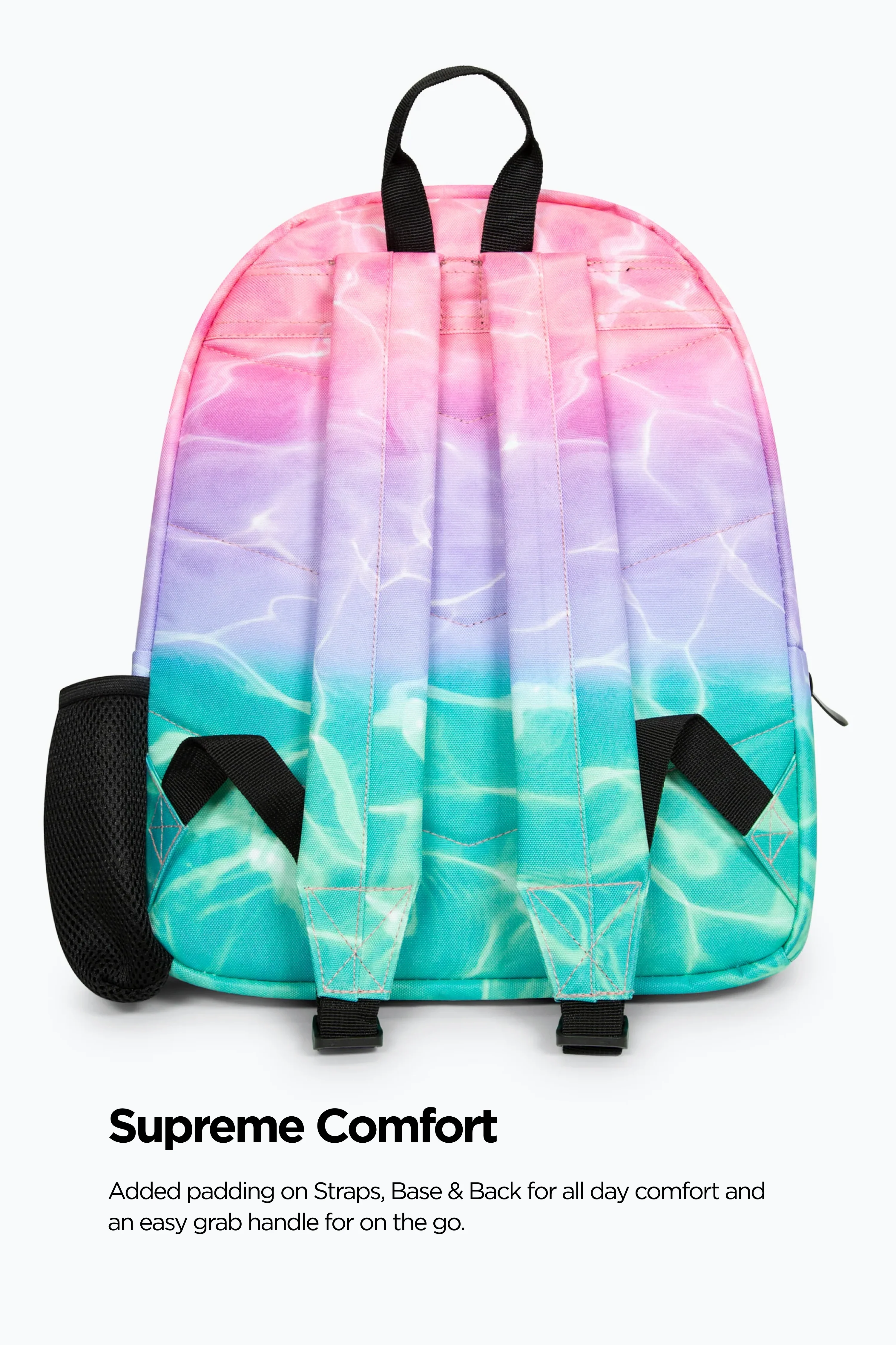 Hype Girls Pink/Turquoise Pastel Pool Backpack, Lunch Bag & Bottle Bundle - Image 6