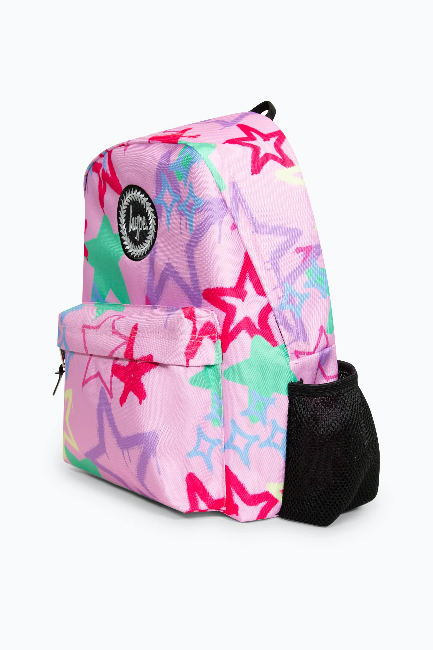 Hype Iconic Pink Graffiti Stars Girls Backpack - Image 4