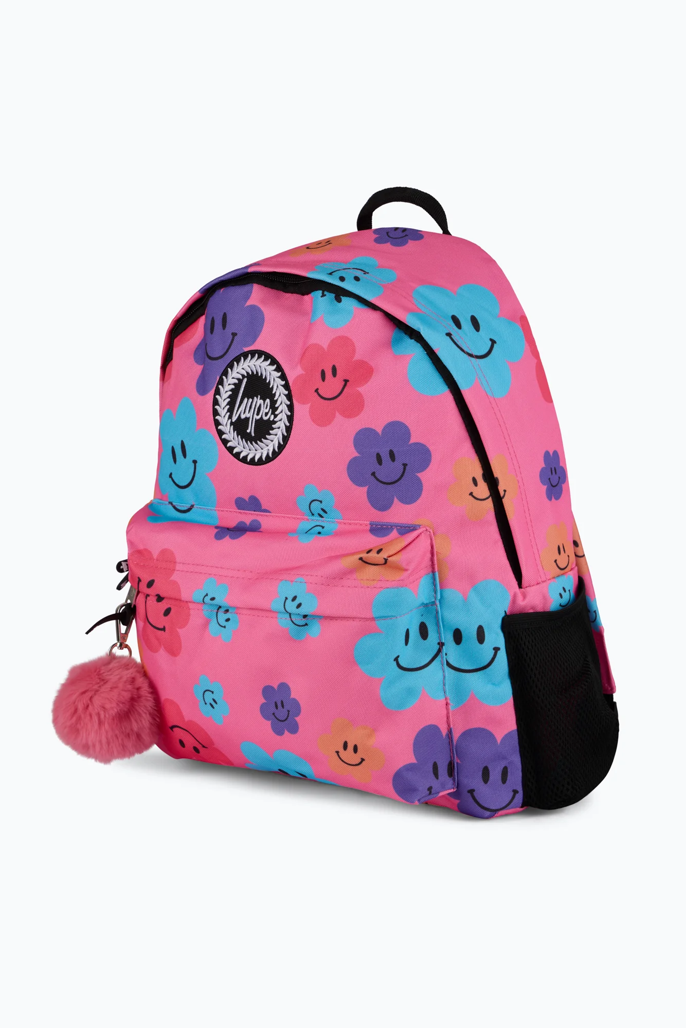 Hype Unisex Pink Happy Flowers Backpack - Image 5