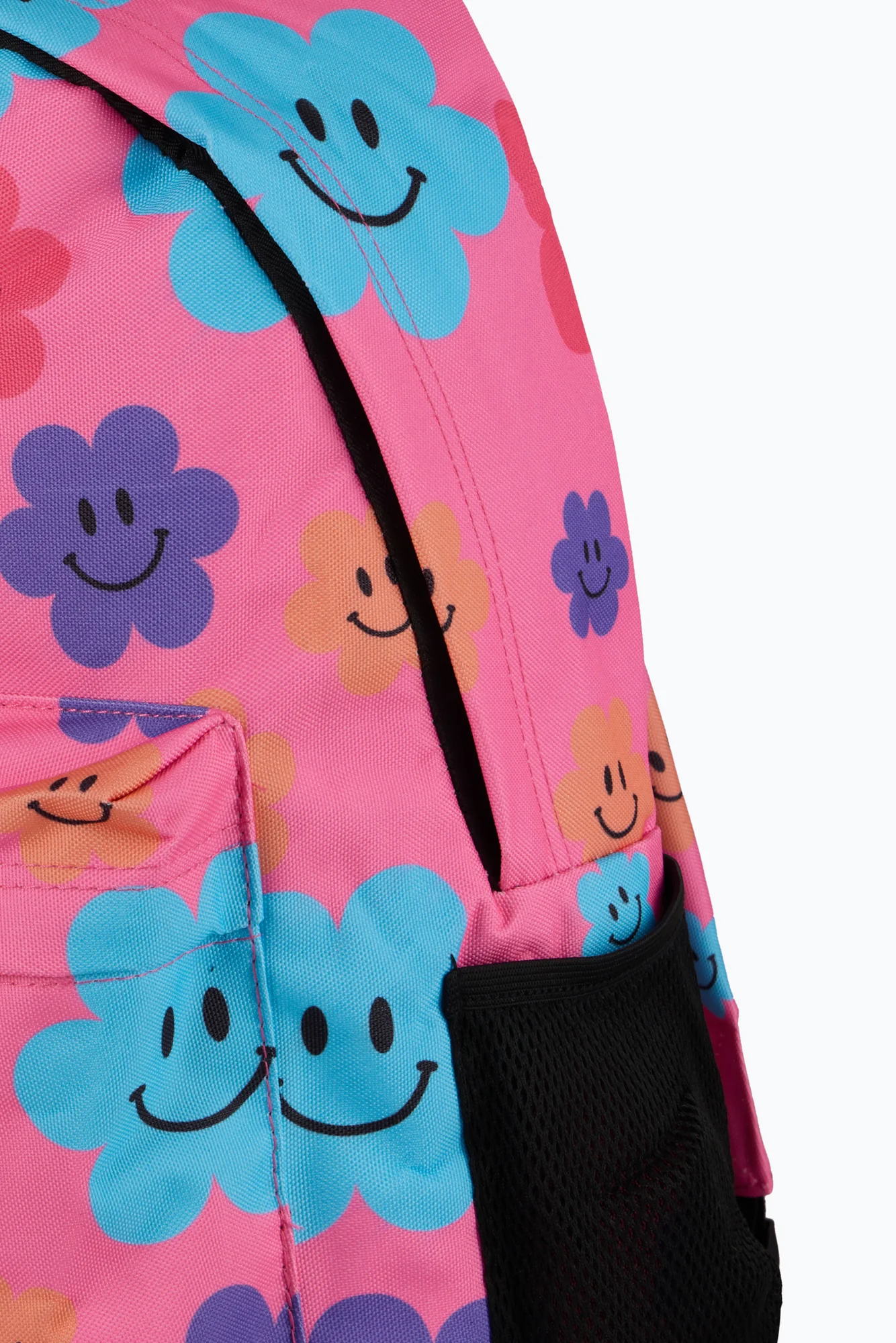 Hype Unisex Pink Happy Flowers Backpack - Image 7