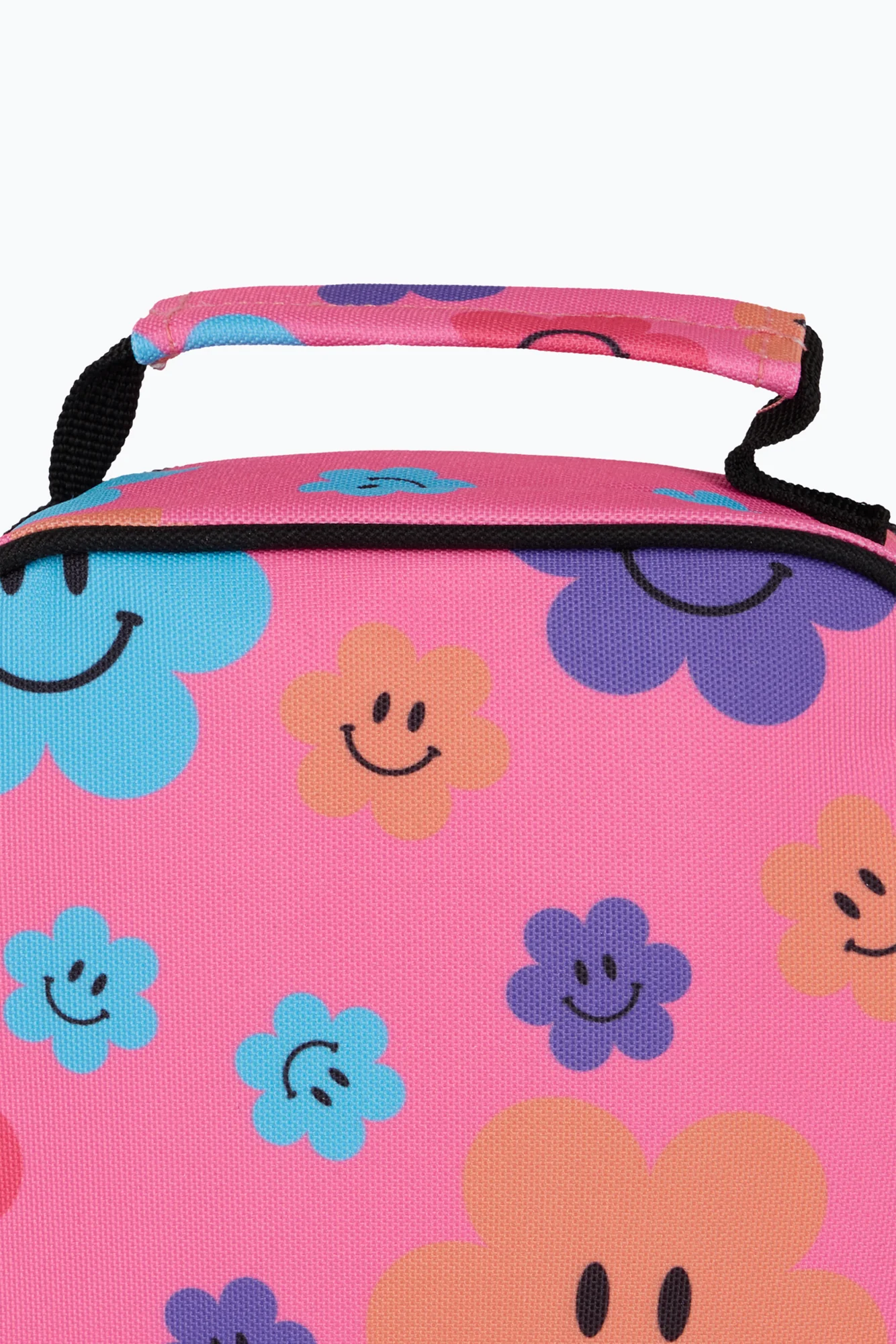 Hype Unisex Pink Happy Flowers Lunch Bag - Image 5