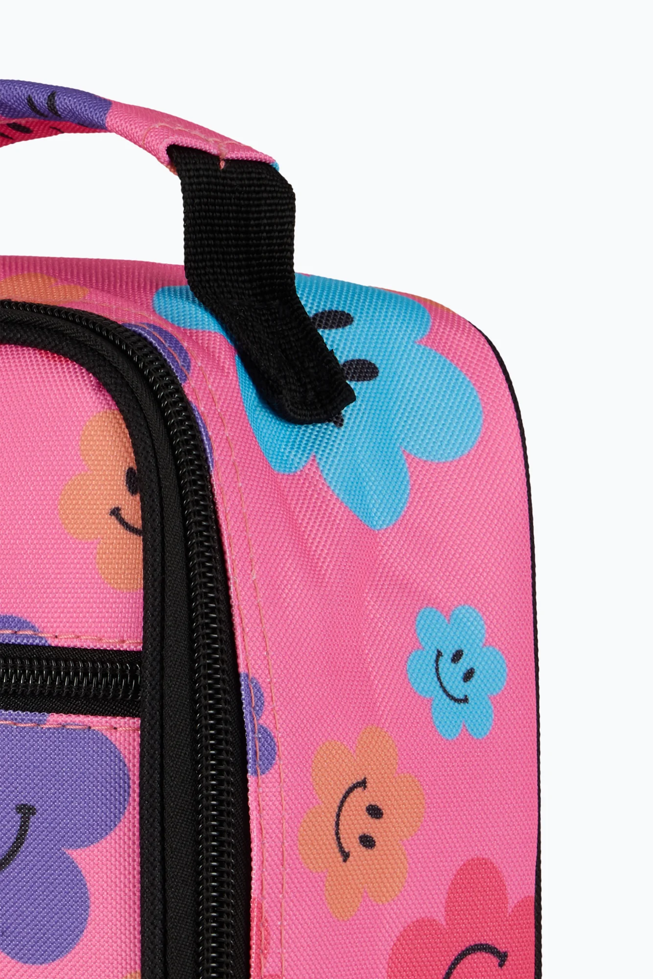Hype Unisex Pink Happy Flowers Lunch Bag - Image 7