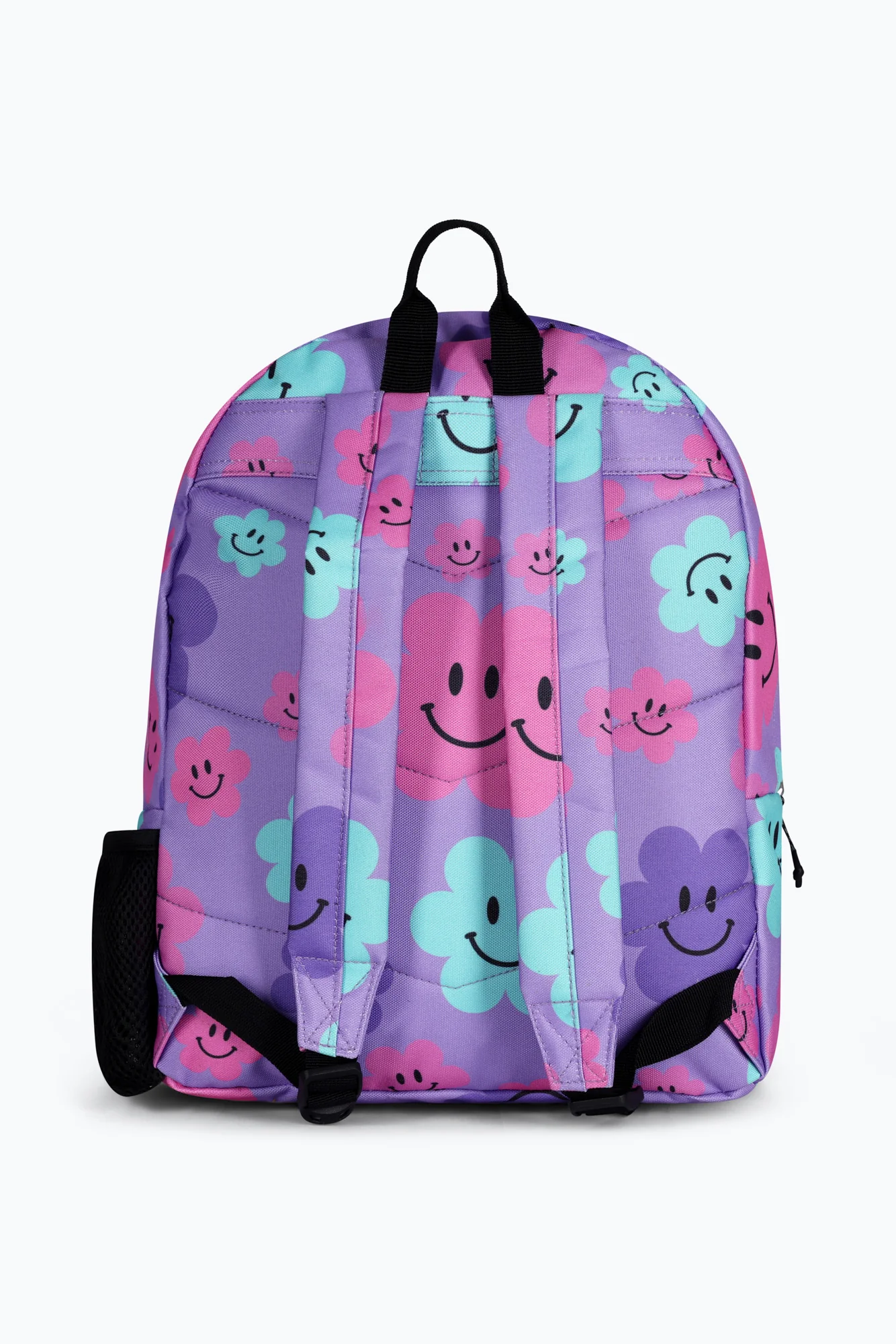 Hype Unisex Purple Happy Flowers Backpack - Image 3