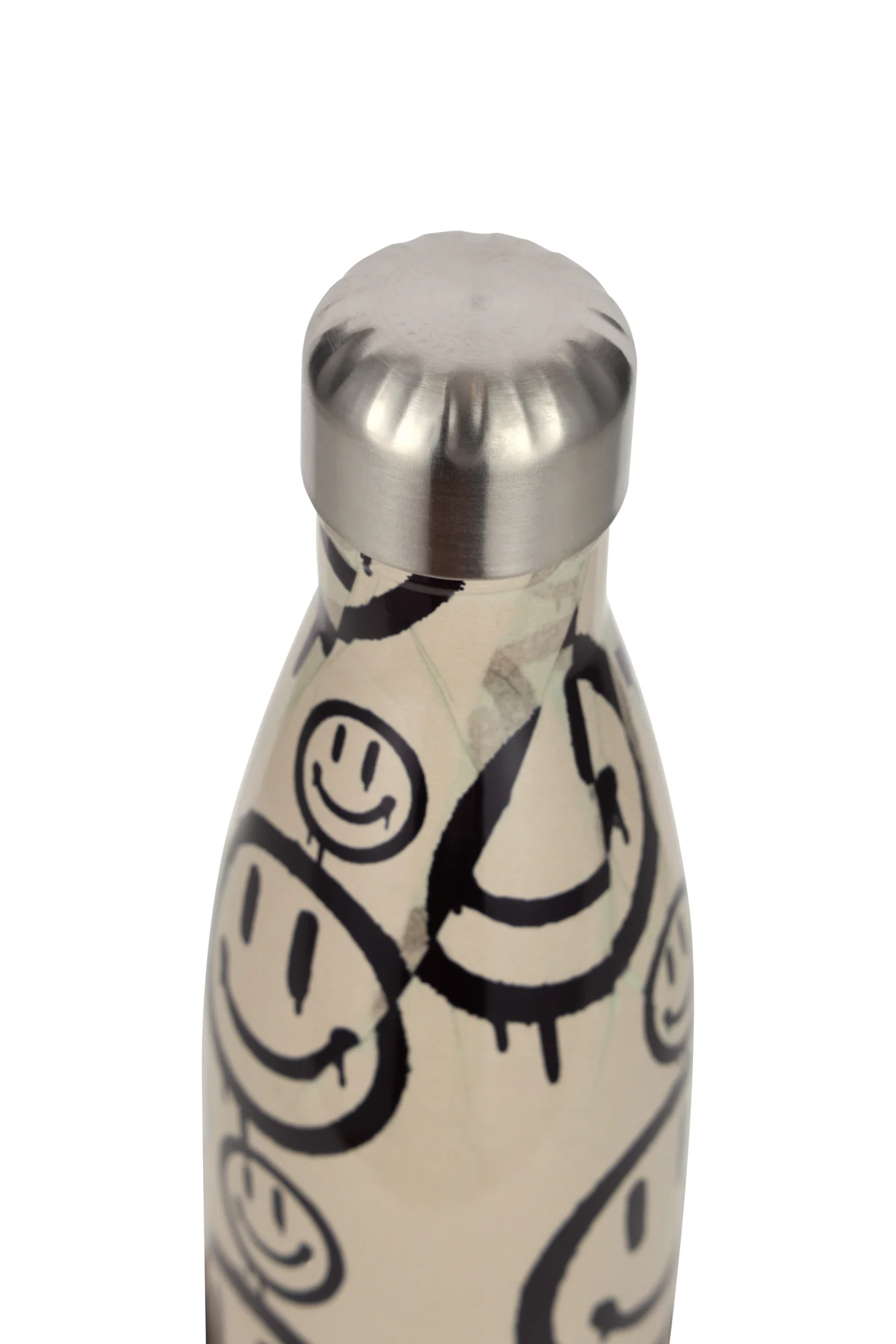 Hype Unisex Sand Drip Smiley Thermal Water Bottle - Image 3