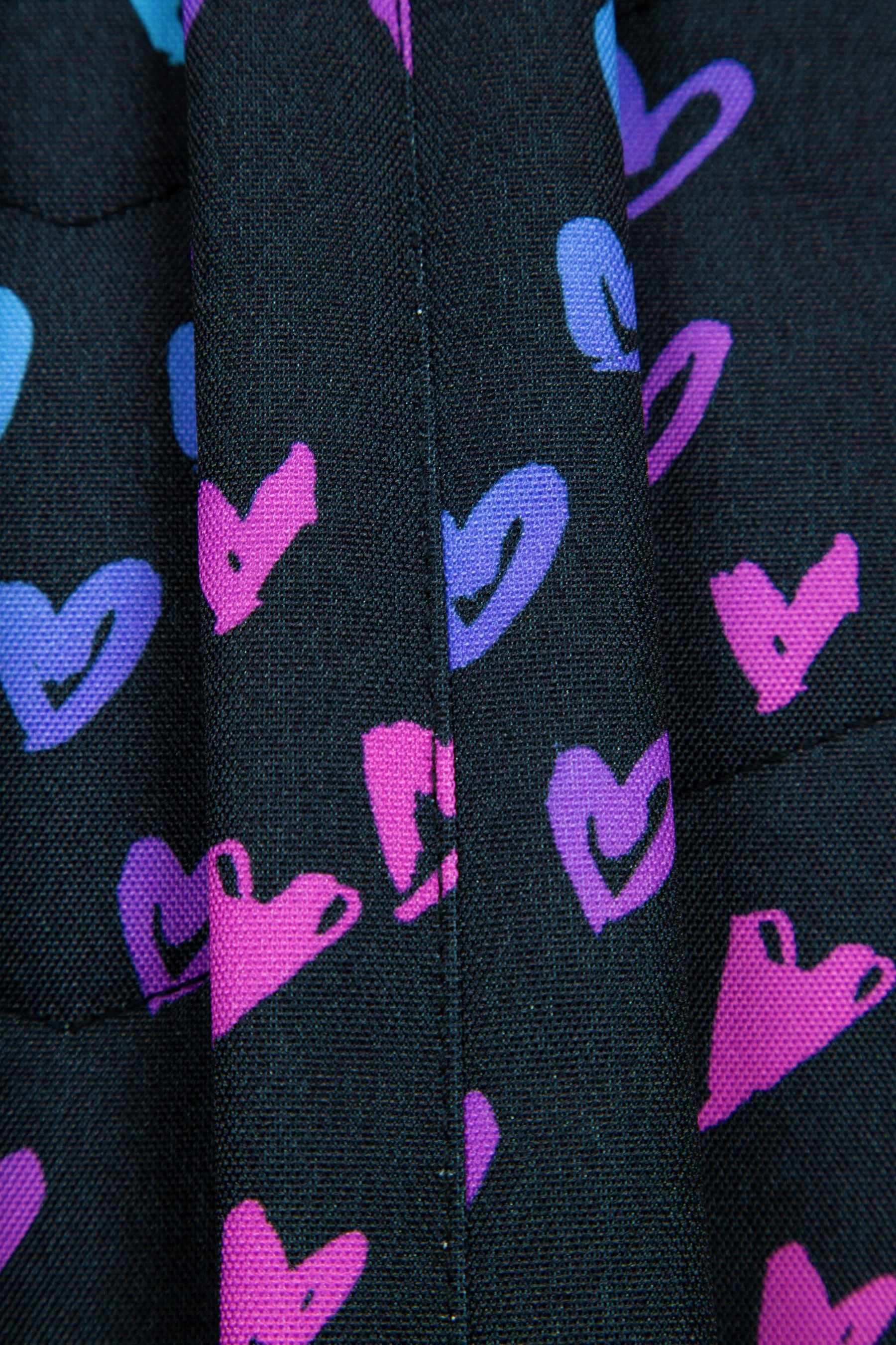 Hype Black Scribble Hearts Iconic Girls School Backpack - Image 8