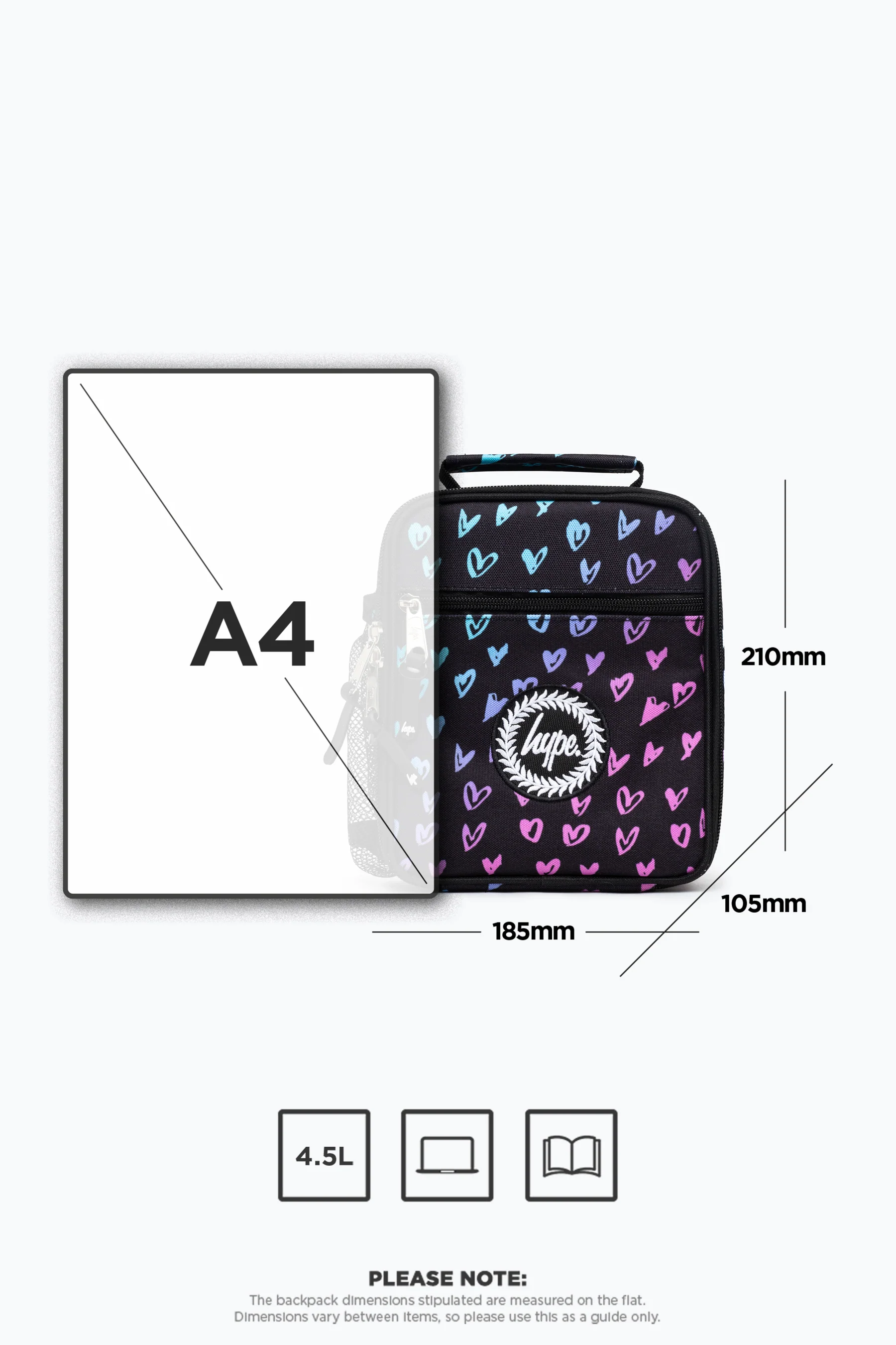 Hype Scribble Heart Pink Crest Lunchbox - Image 11