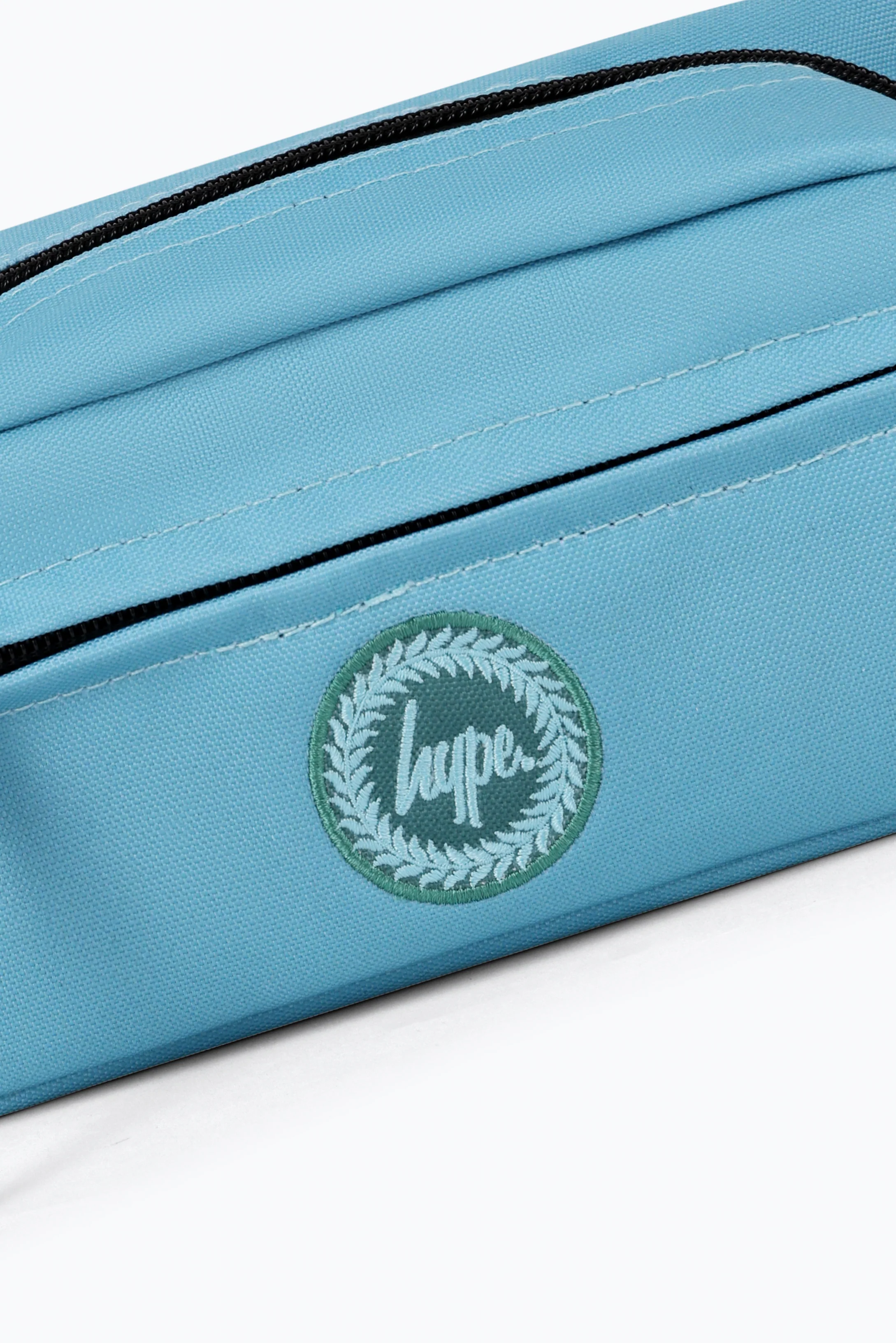 Hype Unisex Teal Tonal Crest Maxi Pencil Case - Image 3