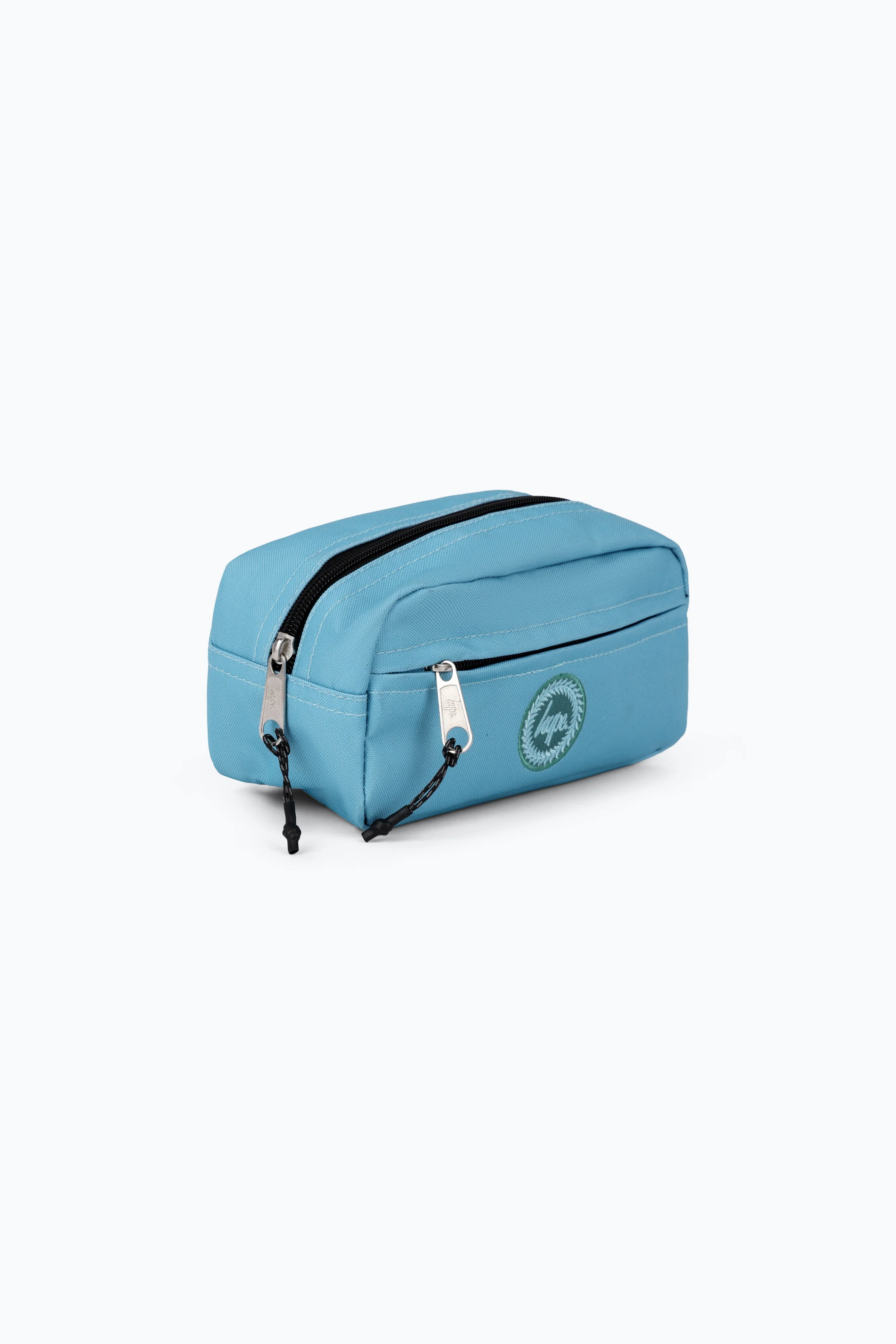 Hype Unisex Teal Tonal Crest Maxi Pencil Case - Image 4